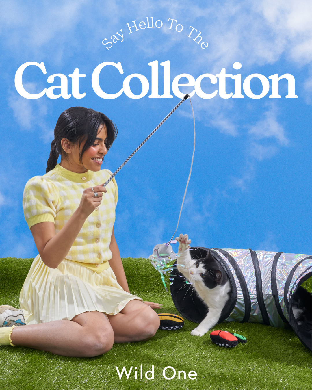 Wild One Facebook ad: Introducing our thoughtfully designed essentials for cat…