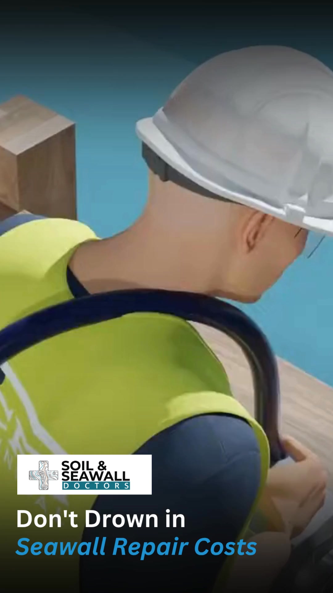 Soil and Seawall Doctors Facebook ad: Replacing your seawall won’t stop the erosion.