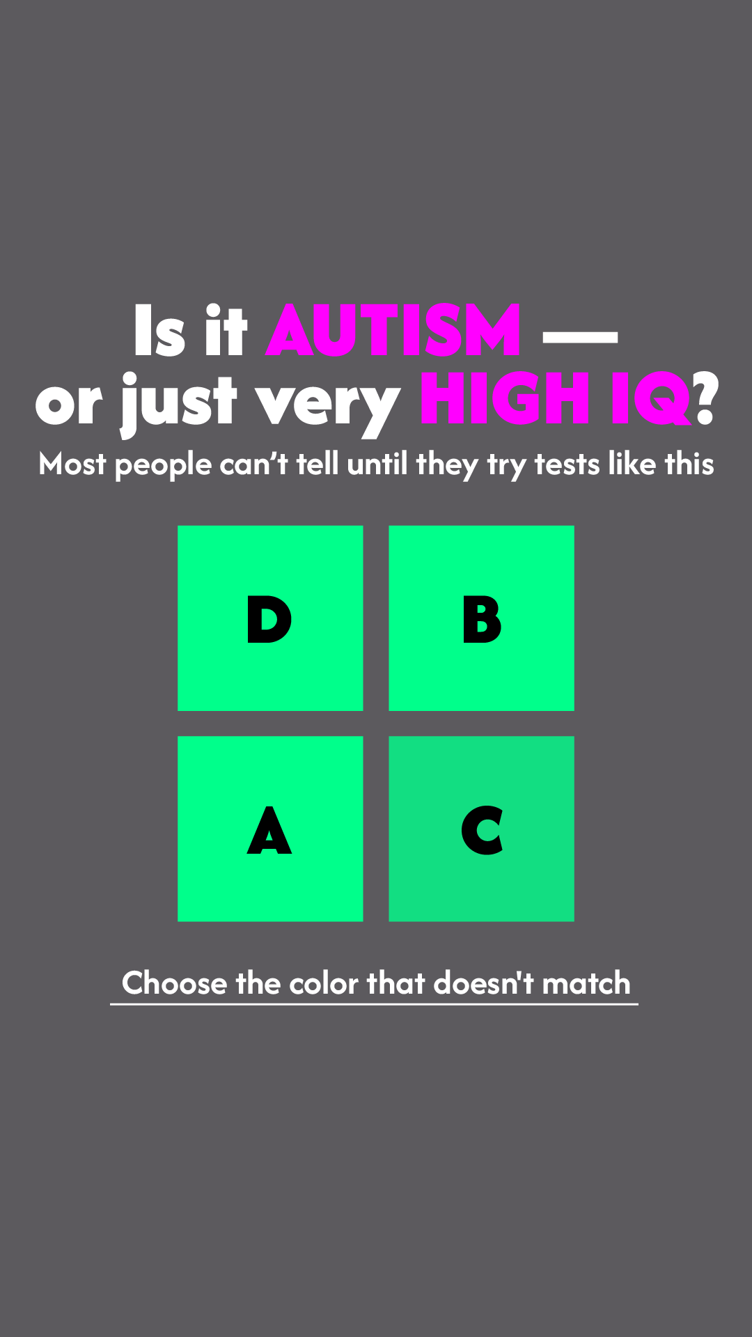 Brain Health Check Facebook ad