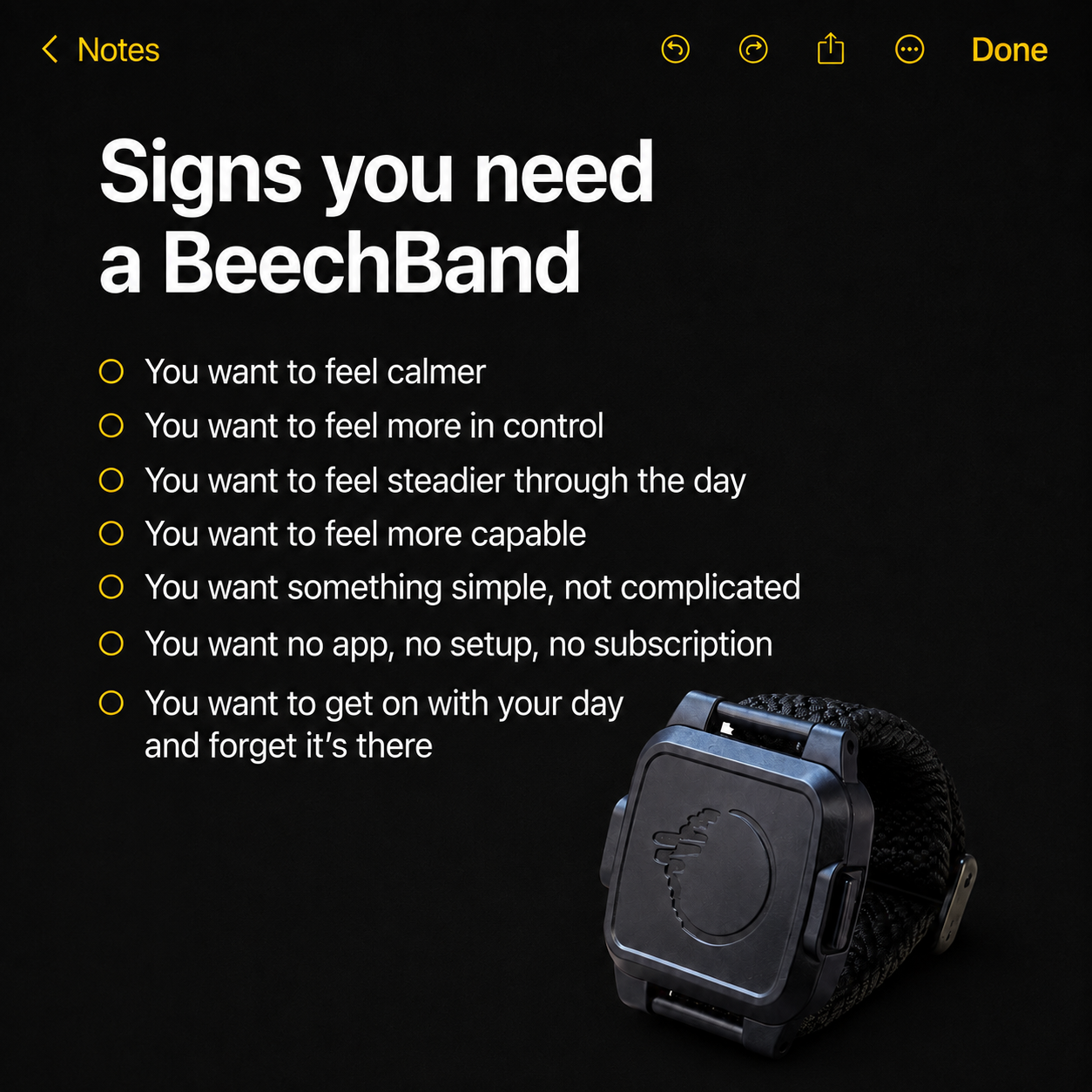 Beech Band Facebook ad: Believe In Better Days