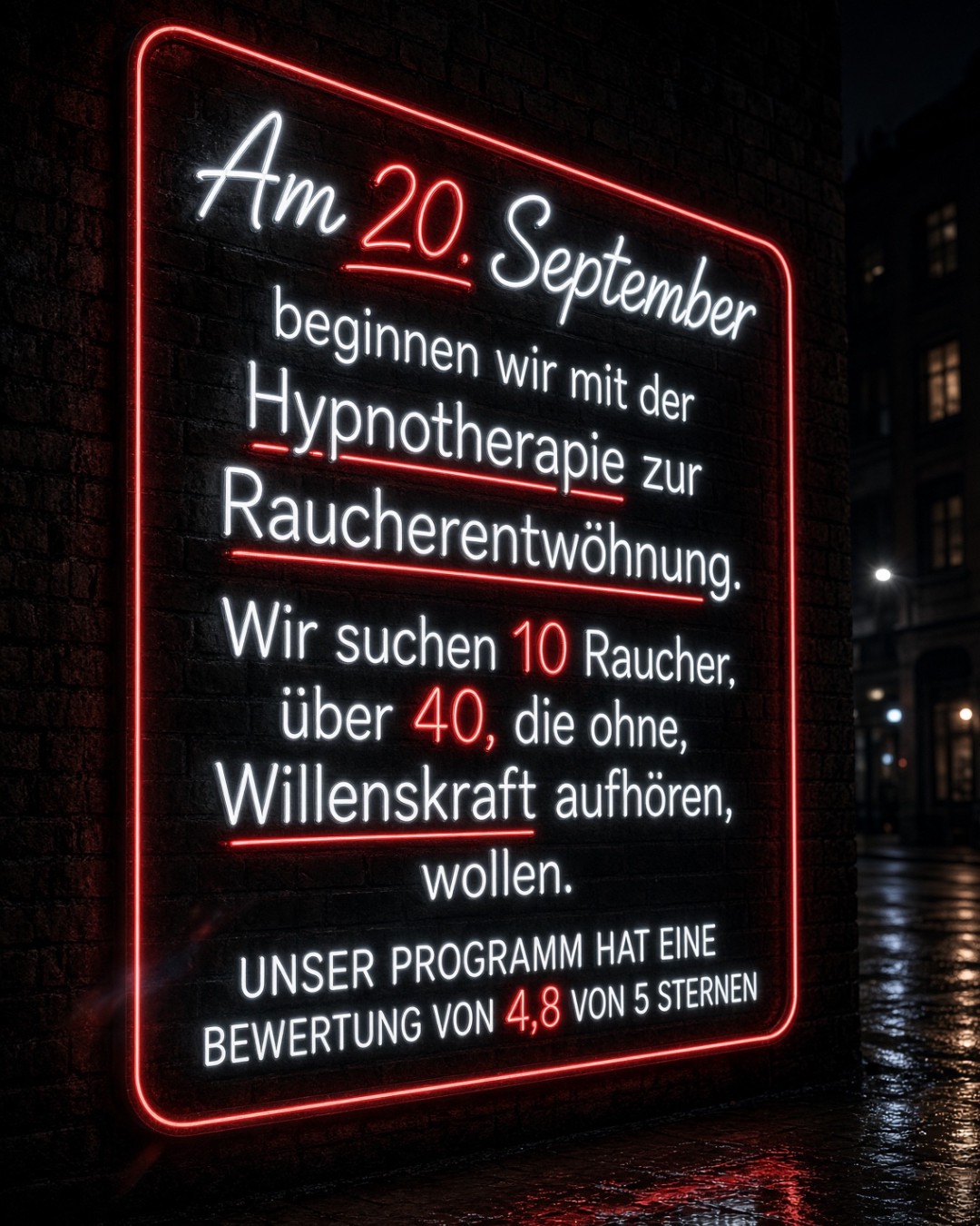 Hypnozio: power of hypnotherapy Facebook ad: Raucherentwöhnung auf eine Weise, die sich tatsächlich…