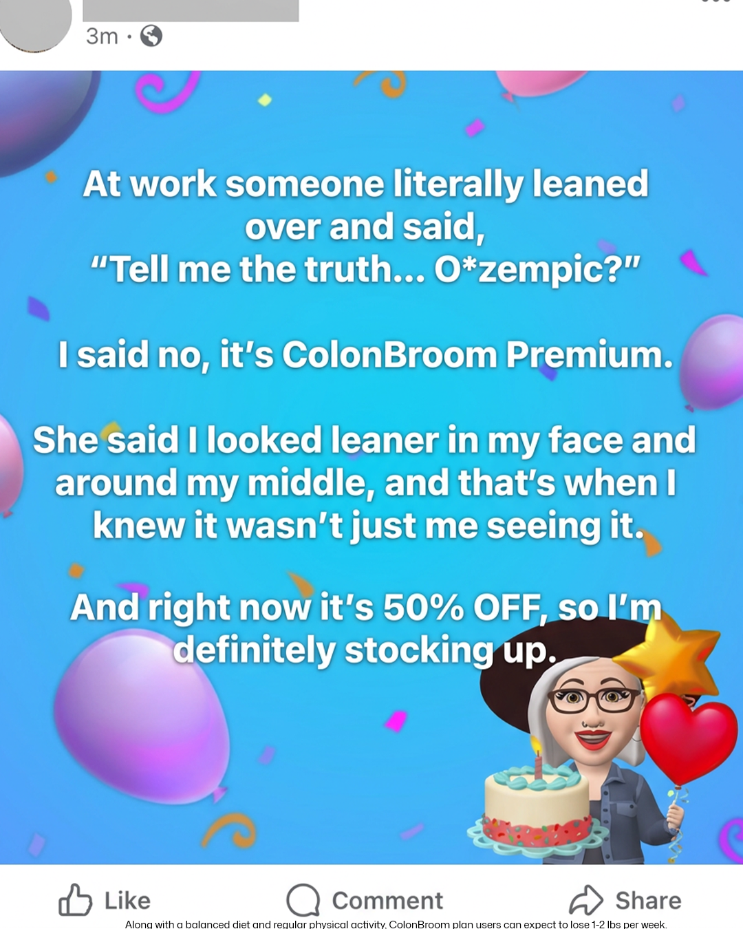 ColonBroom Facebook ad