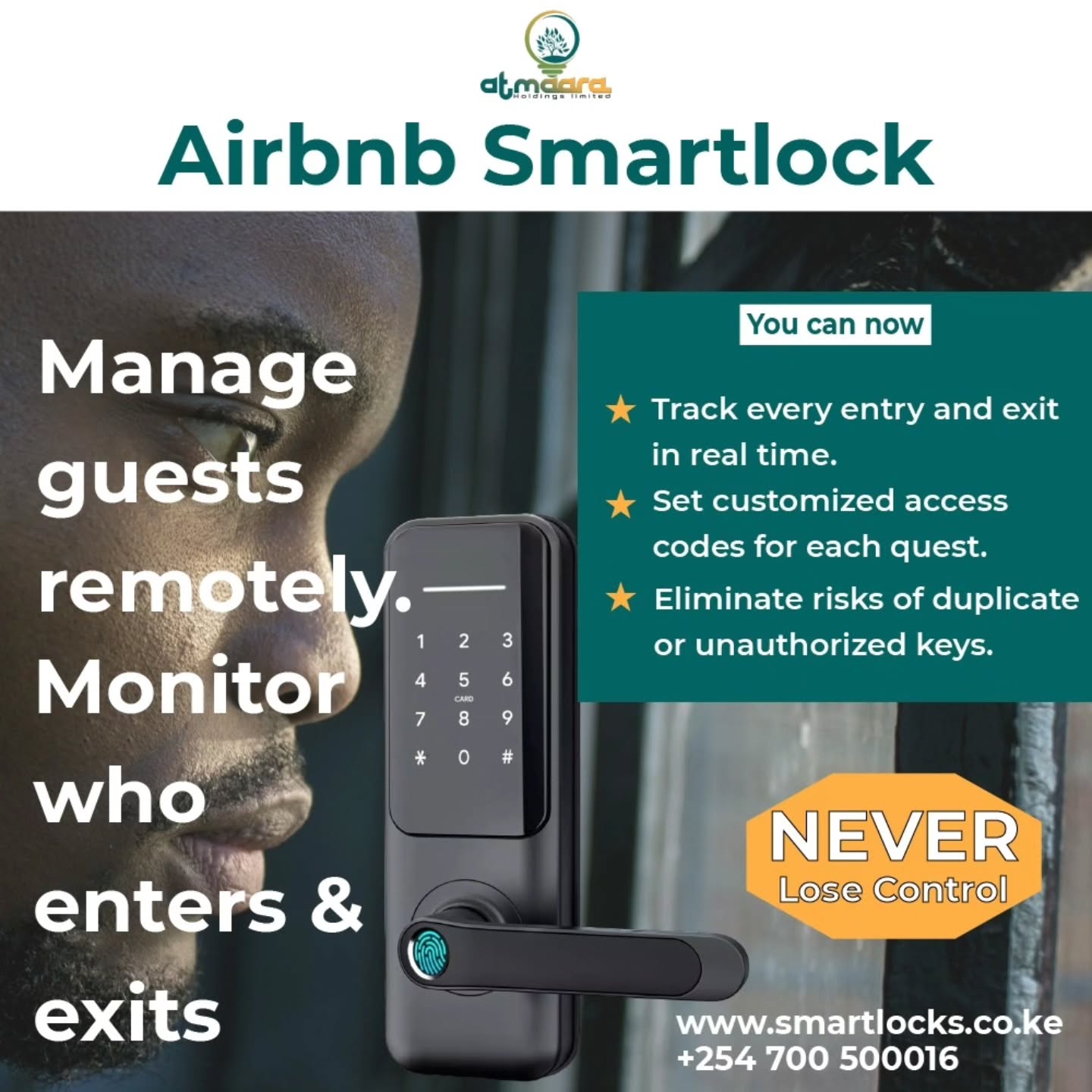 SMART LOCKS KENYA Facebook ad: MORE PROFITS LESS WORRIES