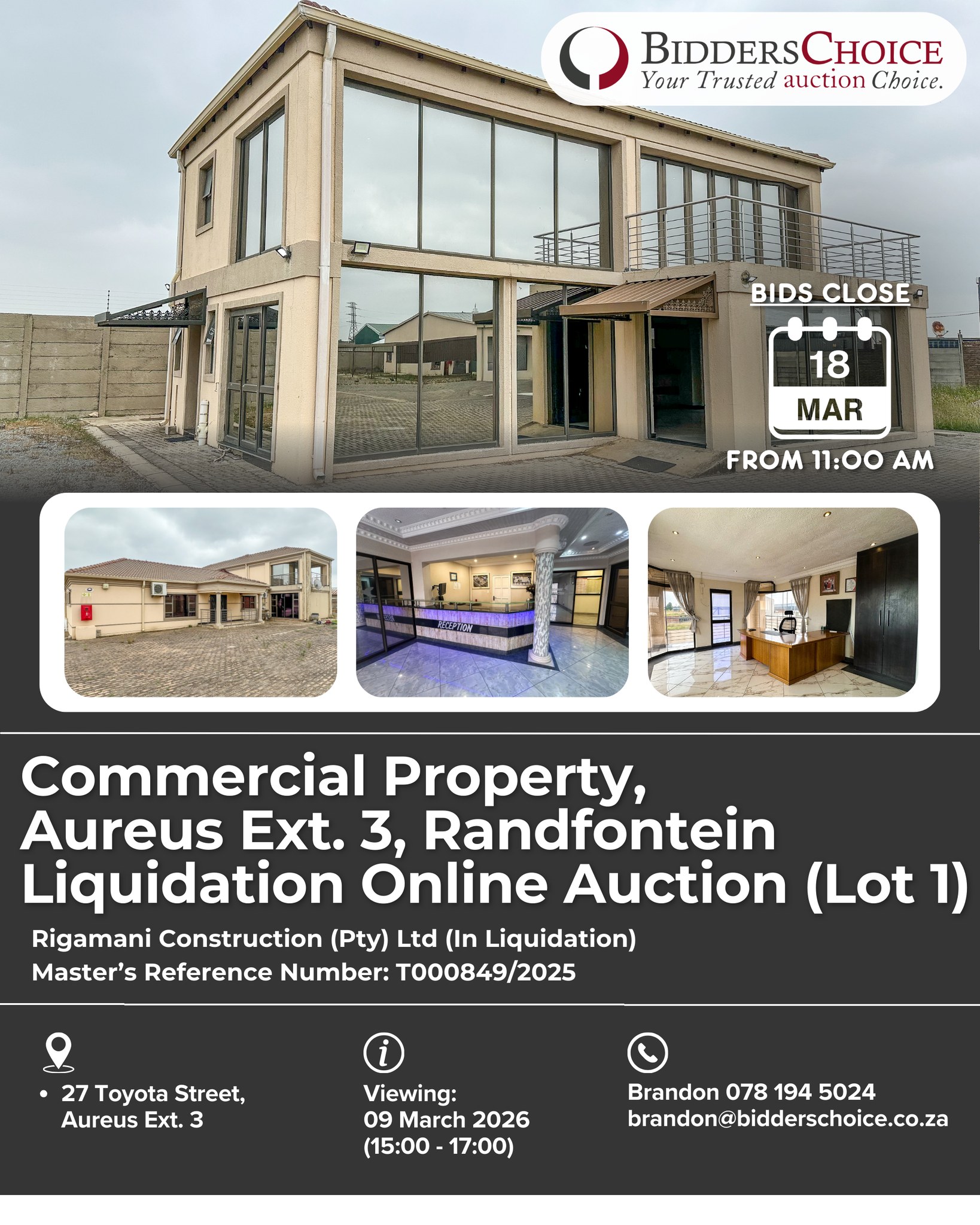 Bidders Online Facebook ad: Commercial Property, Aureus Ext.