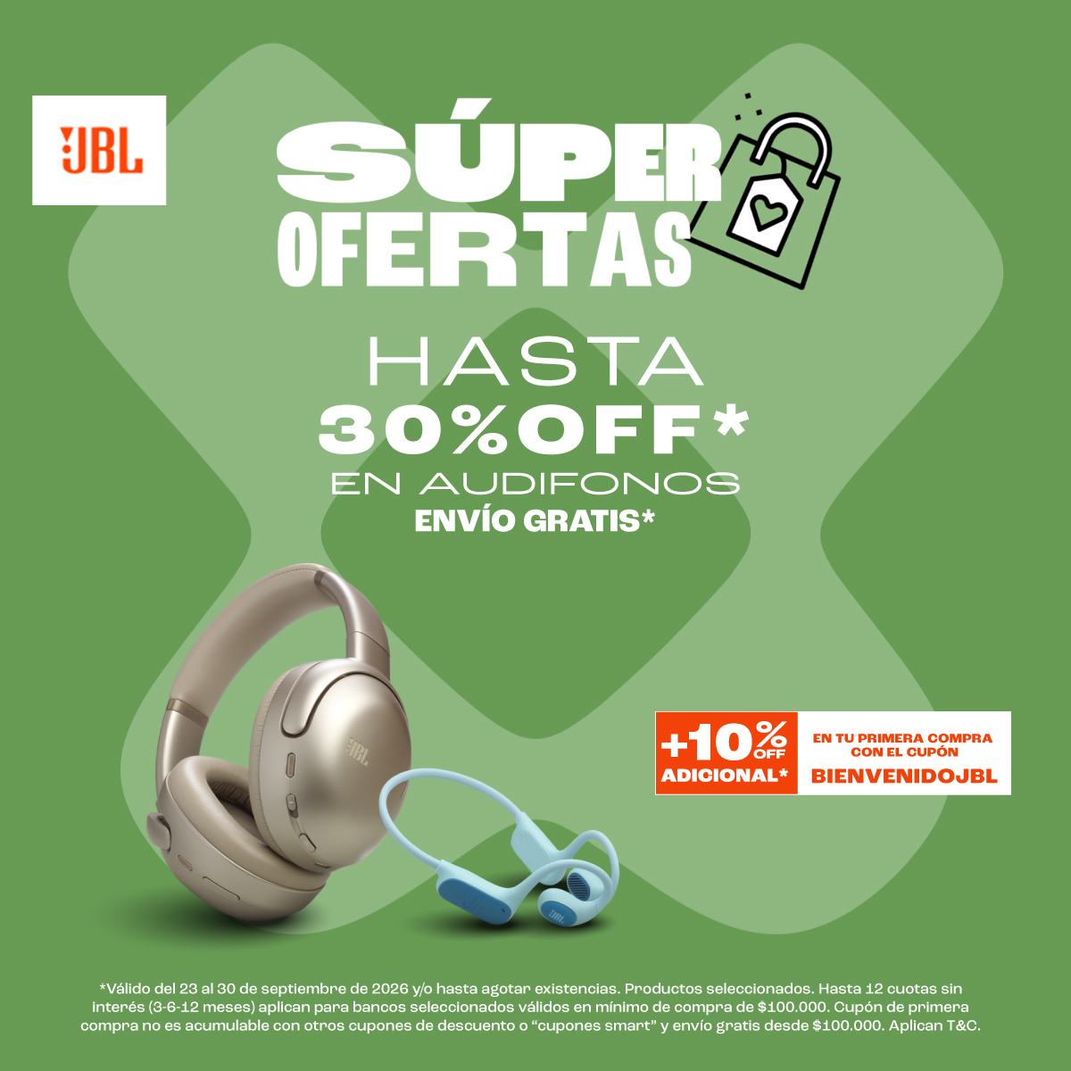 JBL Colombia Facebook ad: Envío gratis