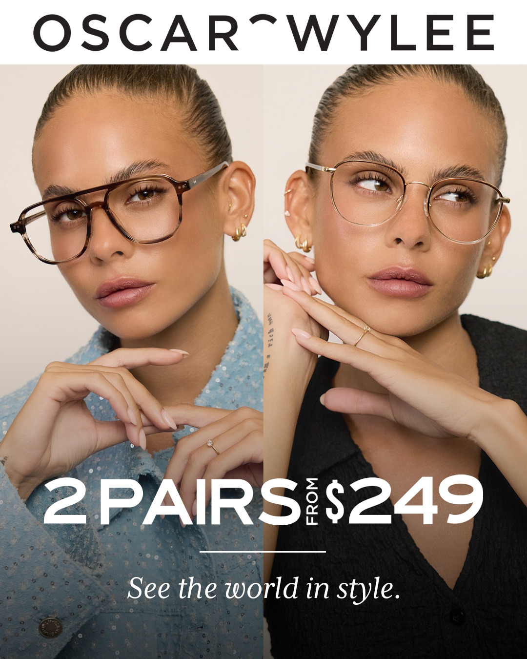 Oscar Wylee Eyewear Facebook ad