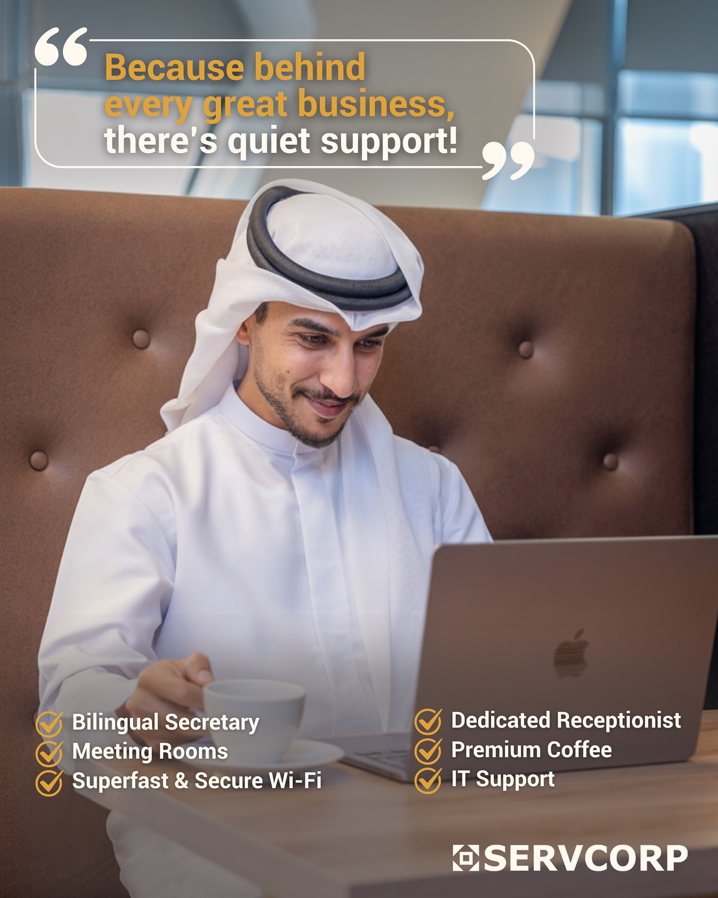 Servcorp Qatar Facebook ad: Virtual Offices, Serviced Offices, and Coworking Spaces in…
