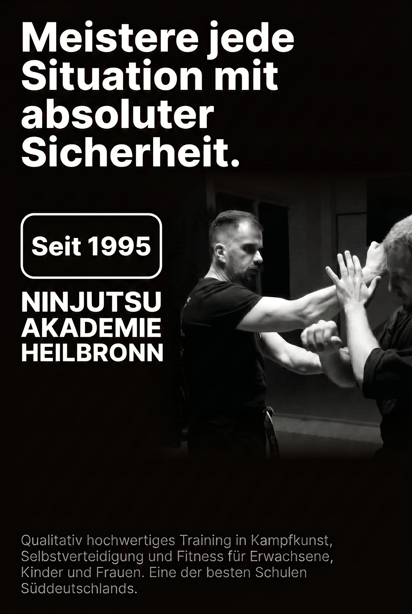Ninjutsu-Akademie Heilbronn Facebook ad: Wecke den Krieger in Dir!