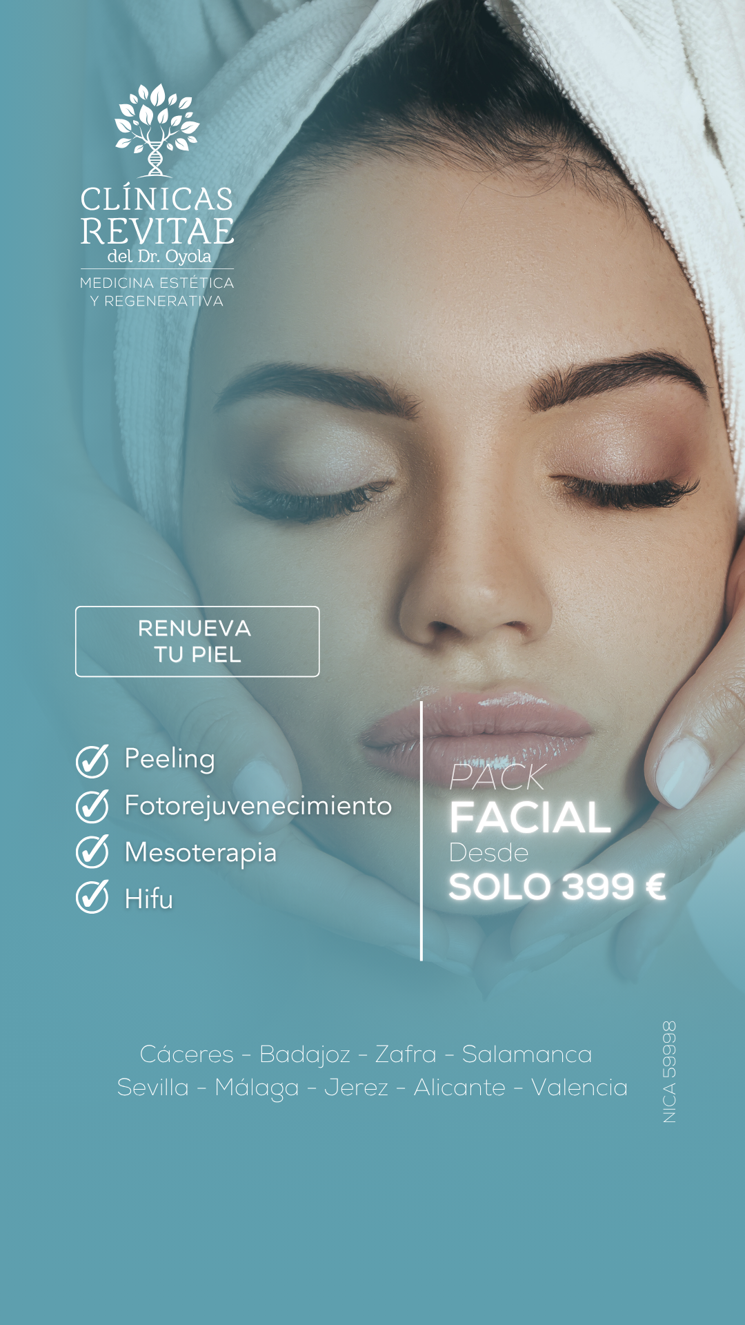 Clínicas Revitae Facebook ad