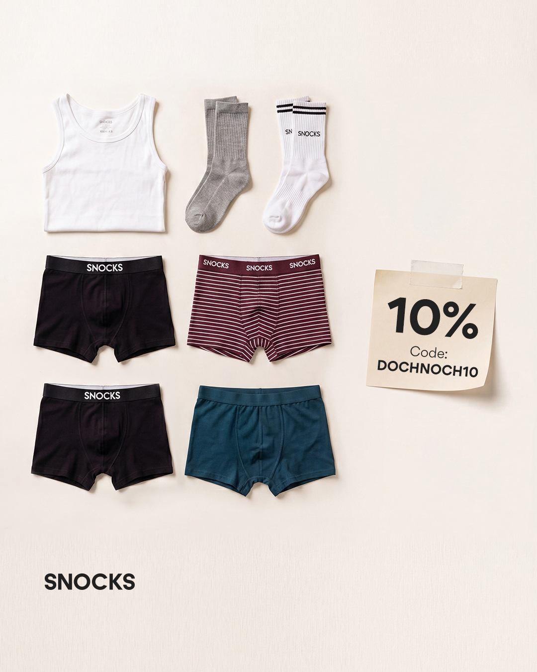 Snocks Facebook ad
