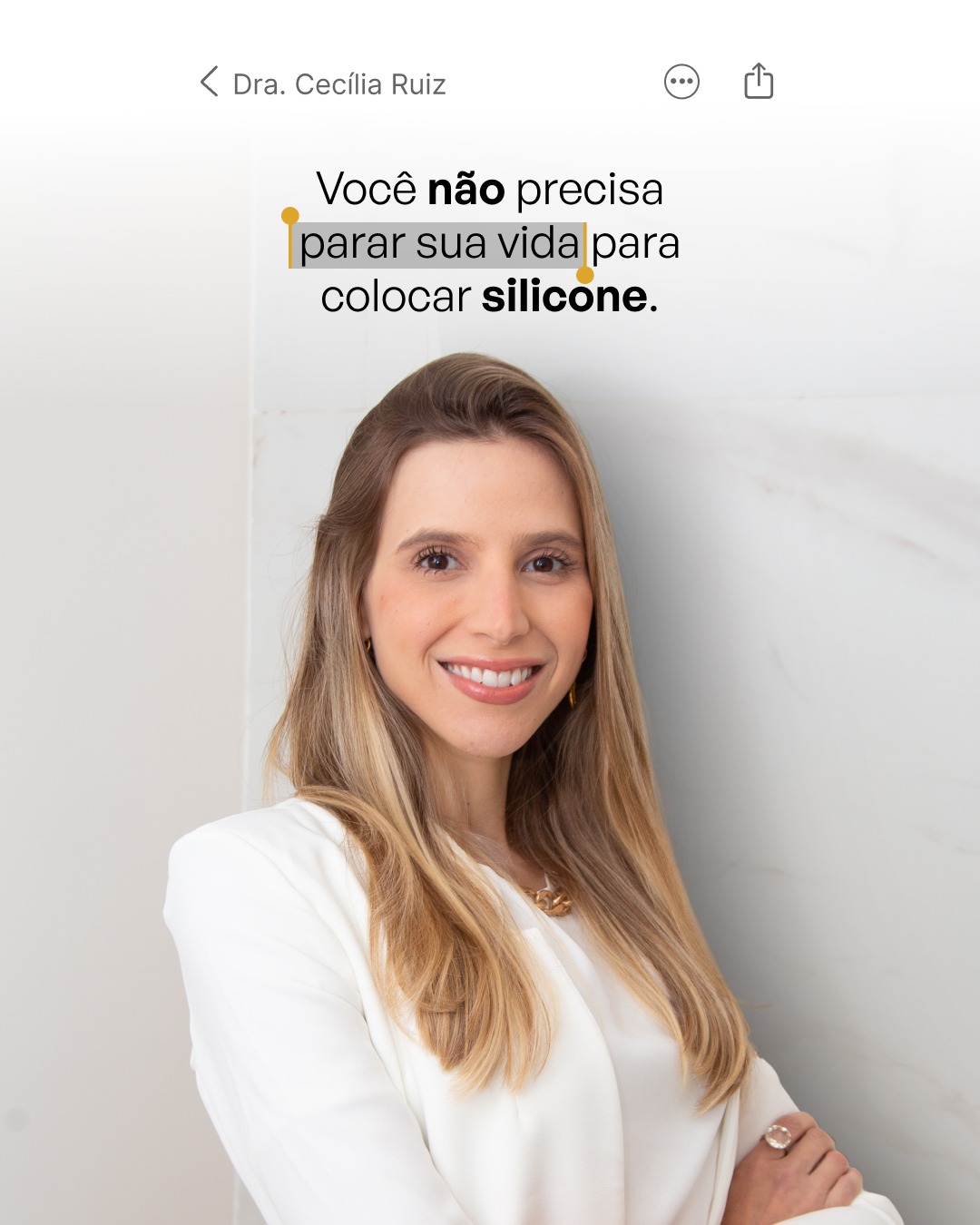 Drª. Cecília Ruiz - Cirurgiã Plástica Facebook ad
