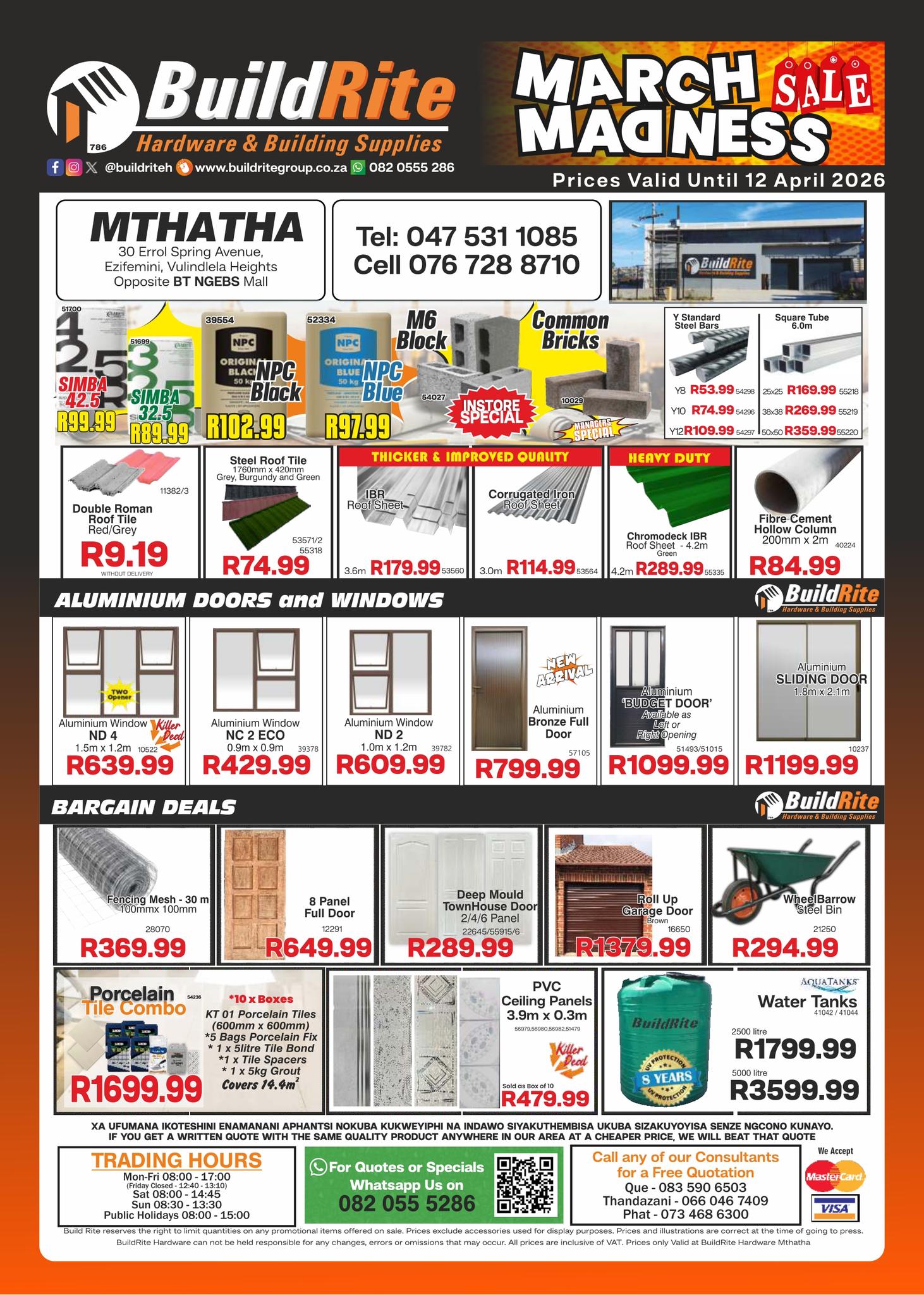 Build Rite Hardware Facebook ad