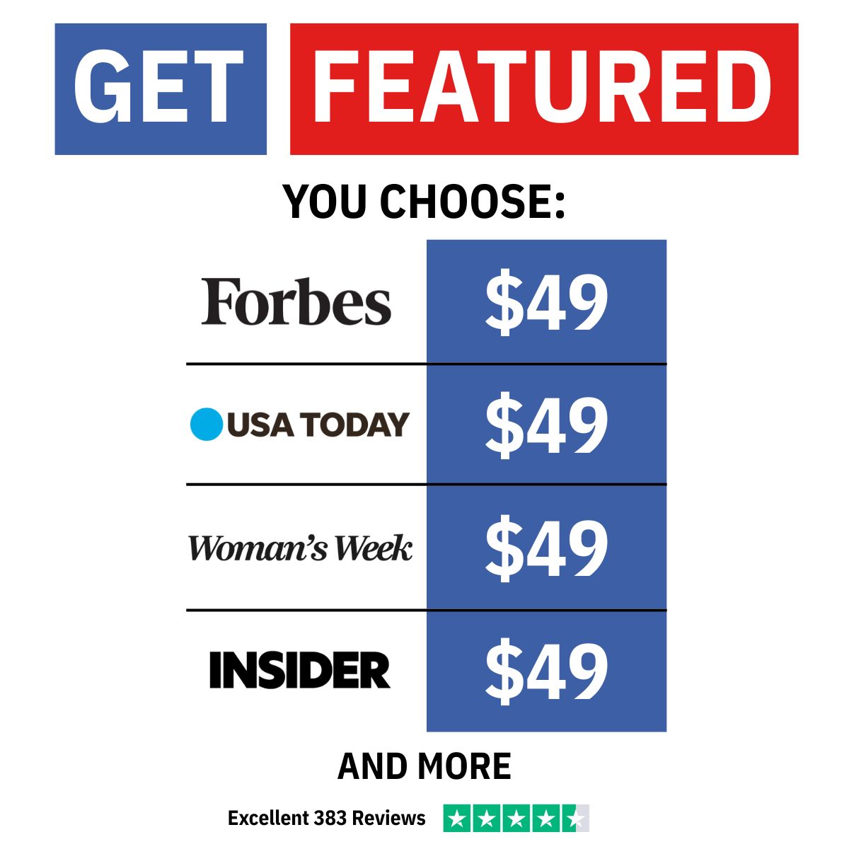 Get Featured Today Facebook ad
