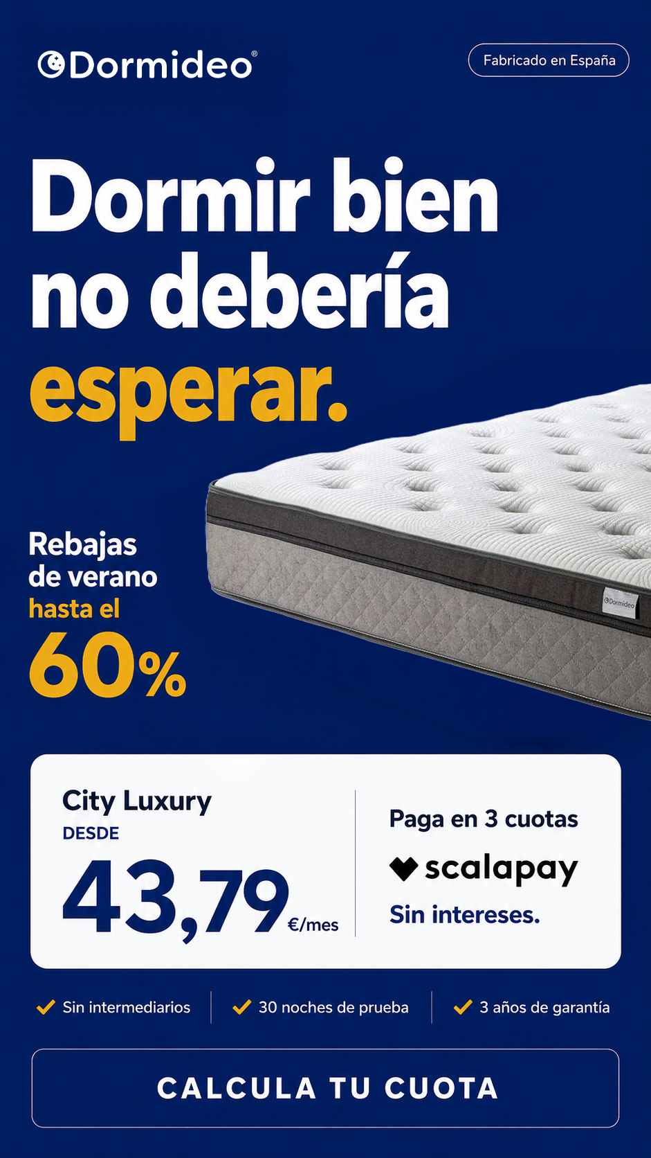 Dormideo Facebook ad