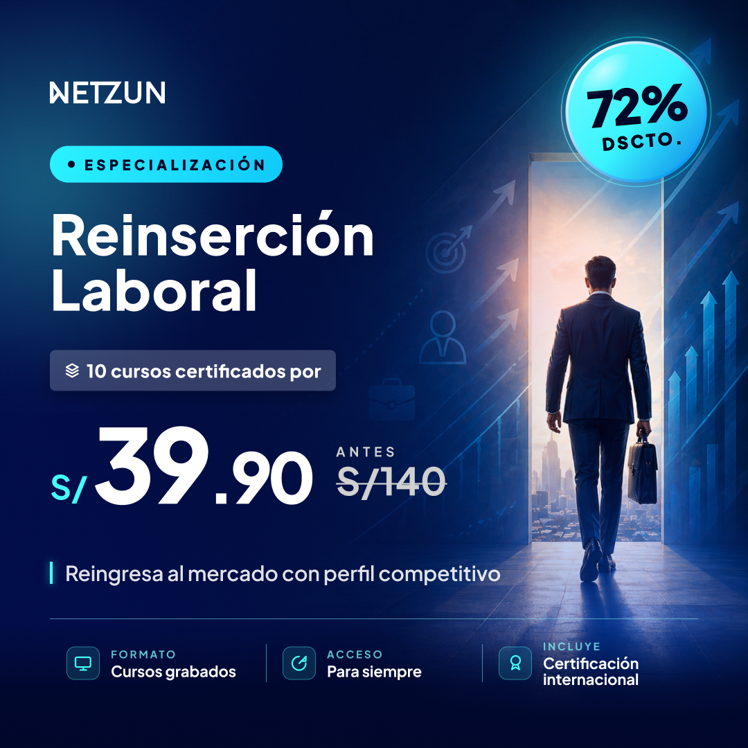 Netzun Facebook ad: Especialización en Reinserción Laboral