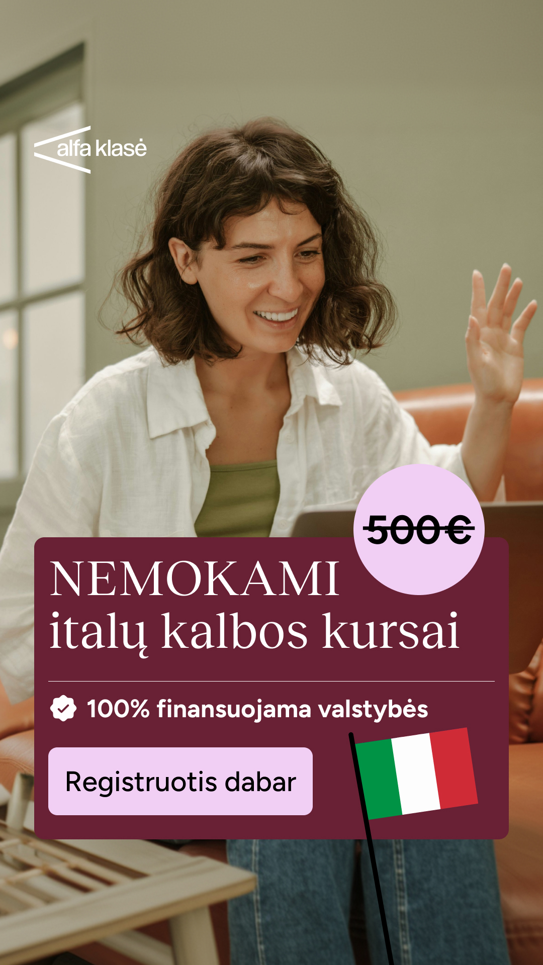 Alfa Klasė Facebook ad
