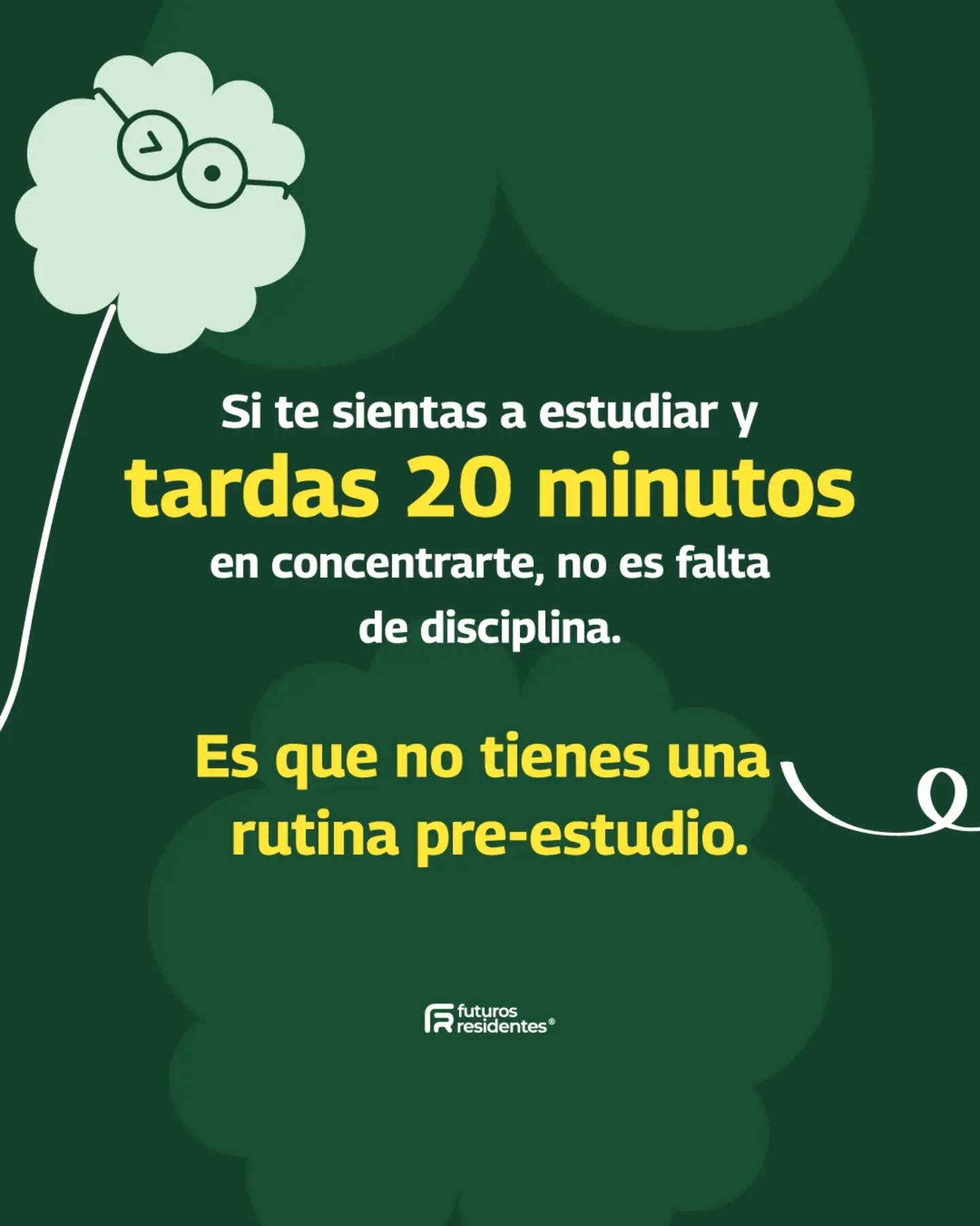 Futuros Residentes ENARM Facebook ad: Las rutinas pre-estudio, son las que marcan la…