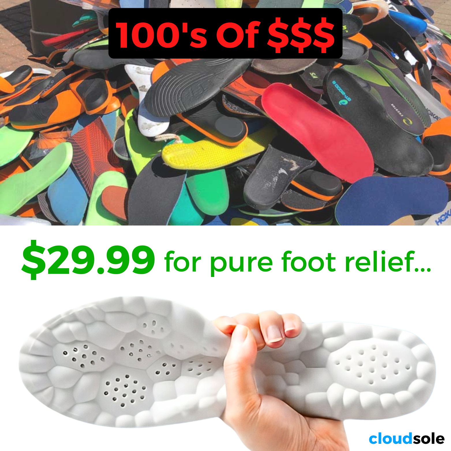CloudSole Facebook ad