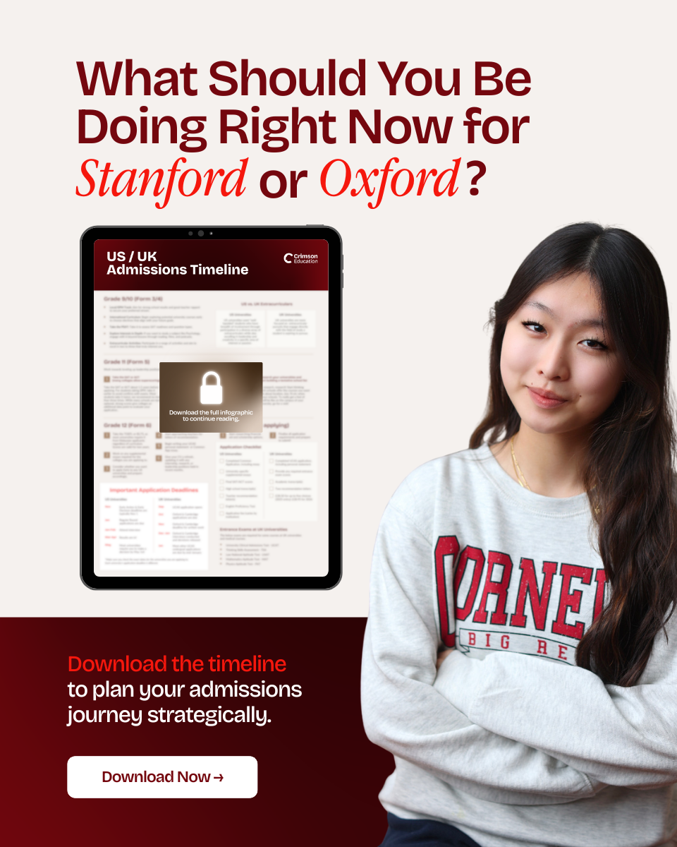 Crimson Education Facebook ad