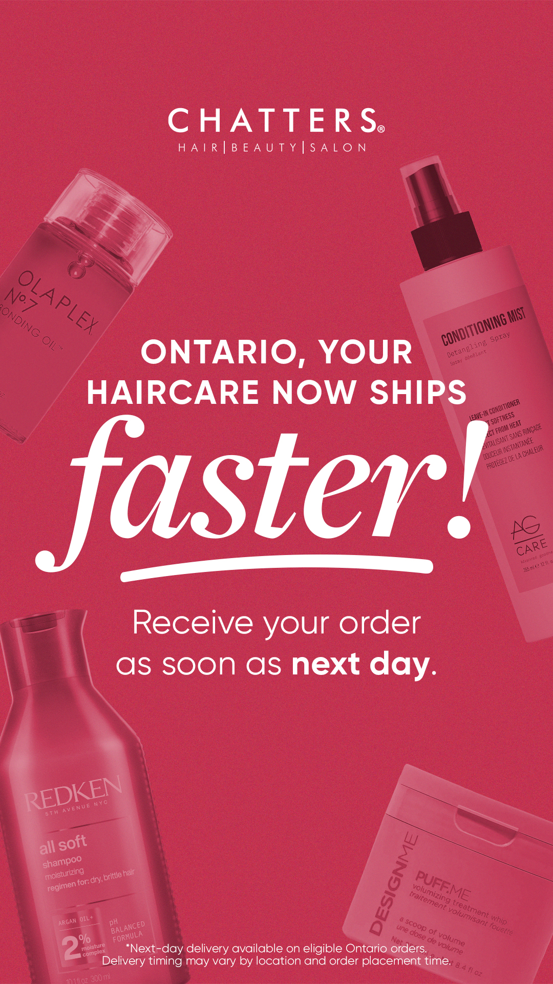 Chatters Hair Salon Facebook ad