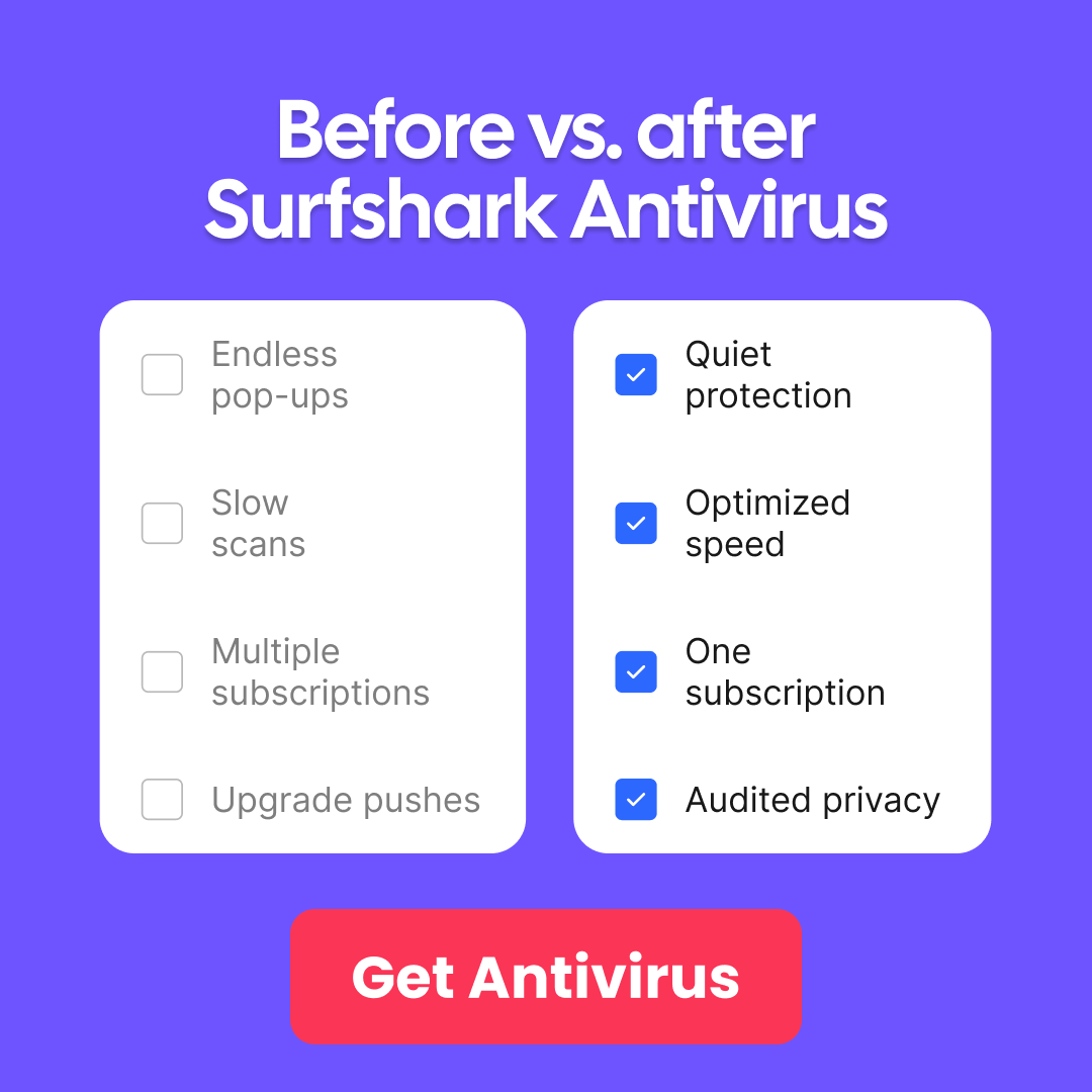 Surfshark Facebook ad