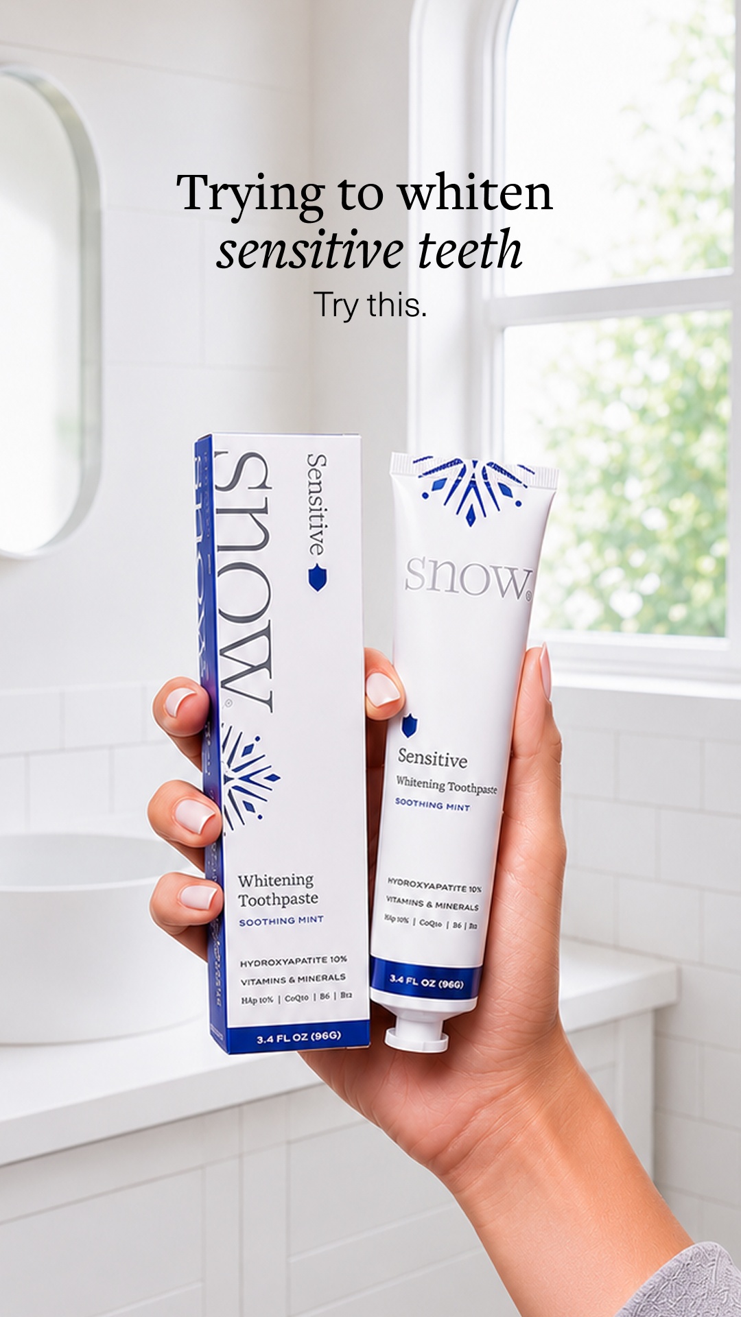 SNOW Teeth Whitening Facebook ad