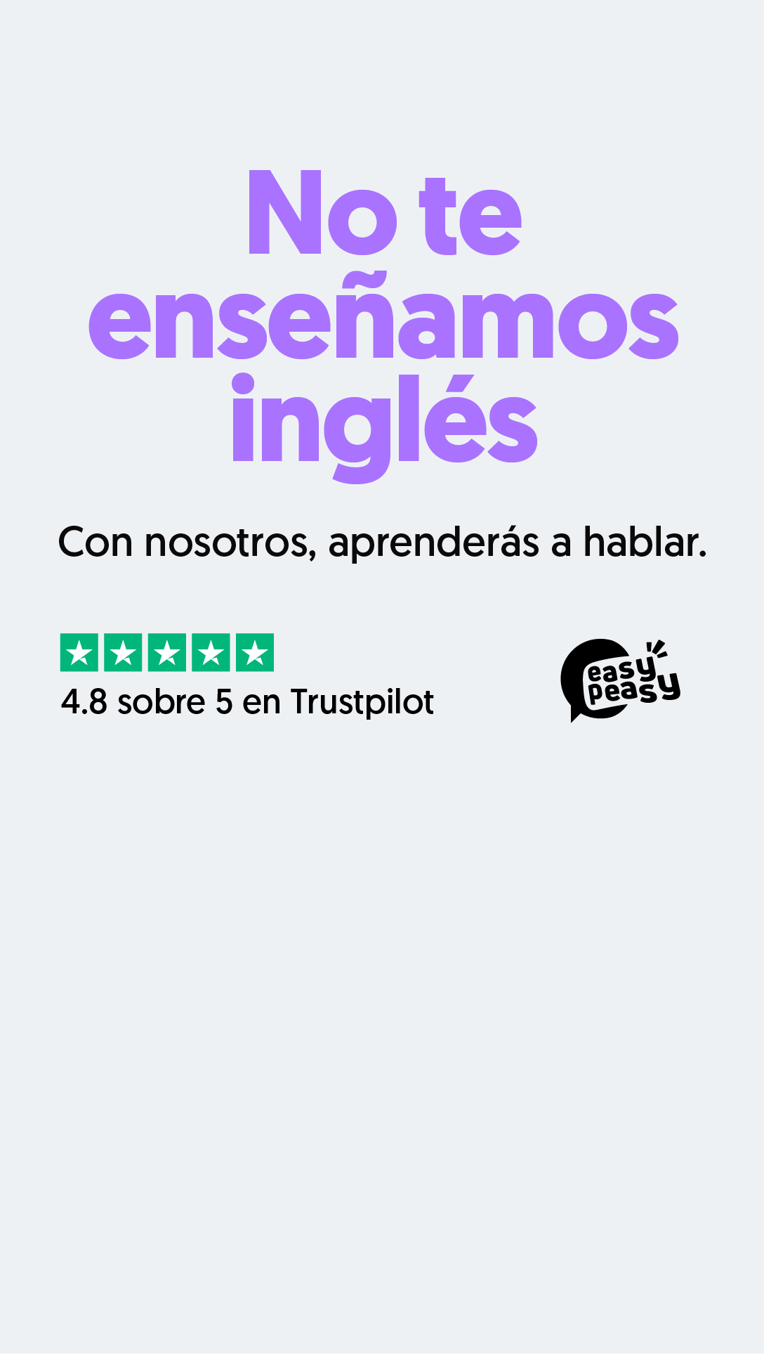 Easypeasyfluent ES Facebook ad: 100% certificado o te devolvemos la pasta