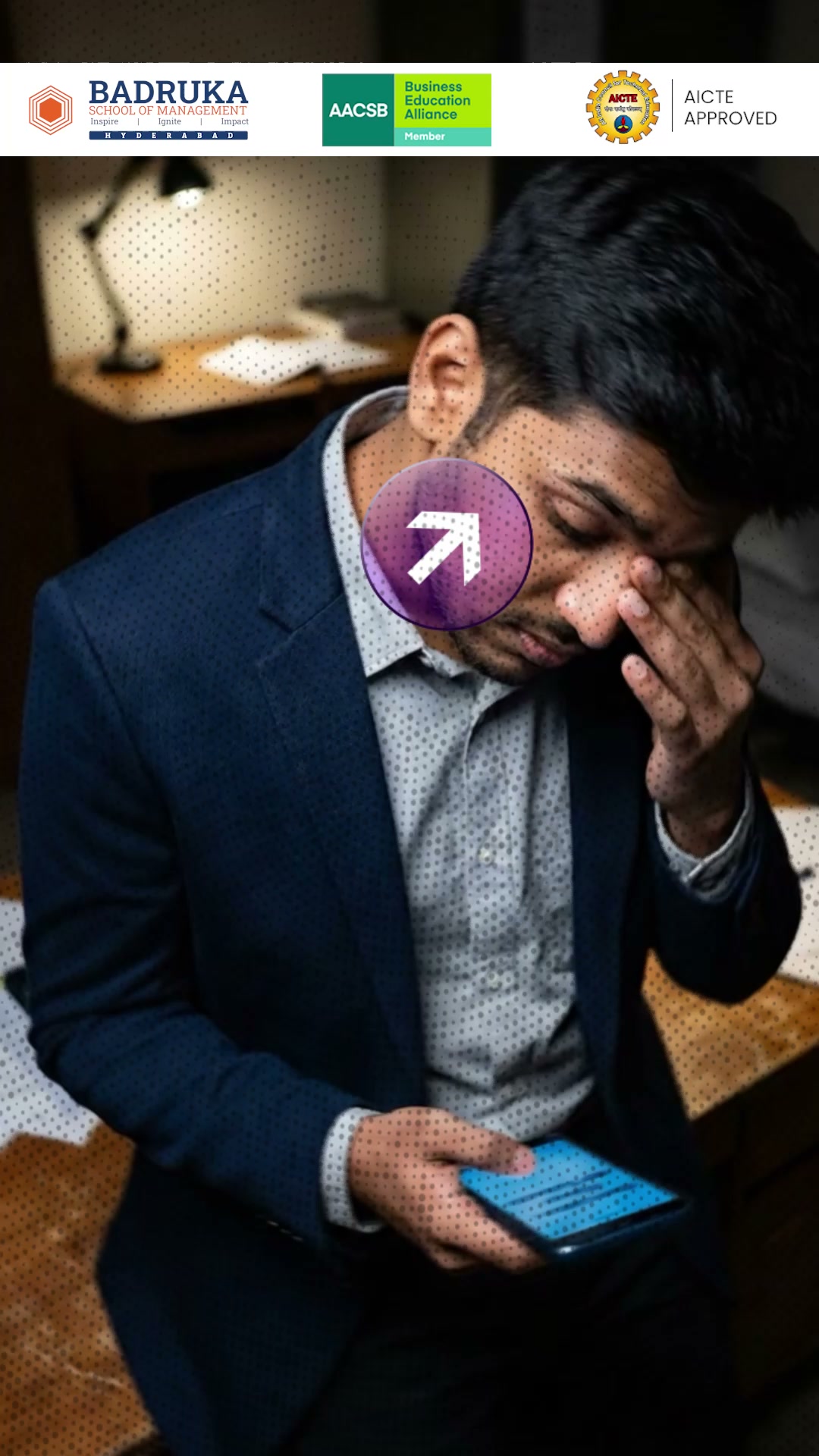 Badruka School of Management Hyderabad Facebook ad: A degree alone isn't enough anymore.