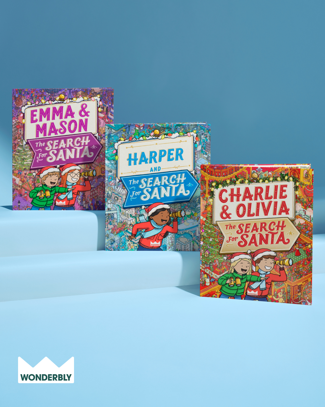 Wonderbly Facebook ad: Where's Waldo?' but with your kids in disguise!