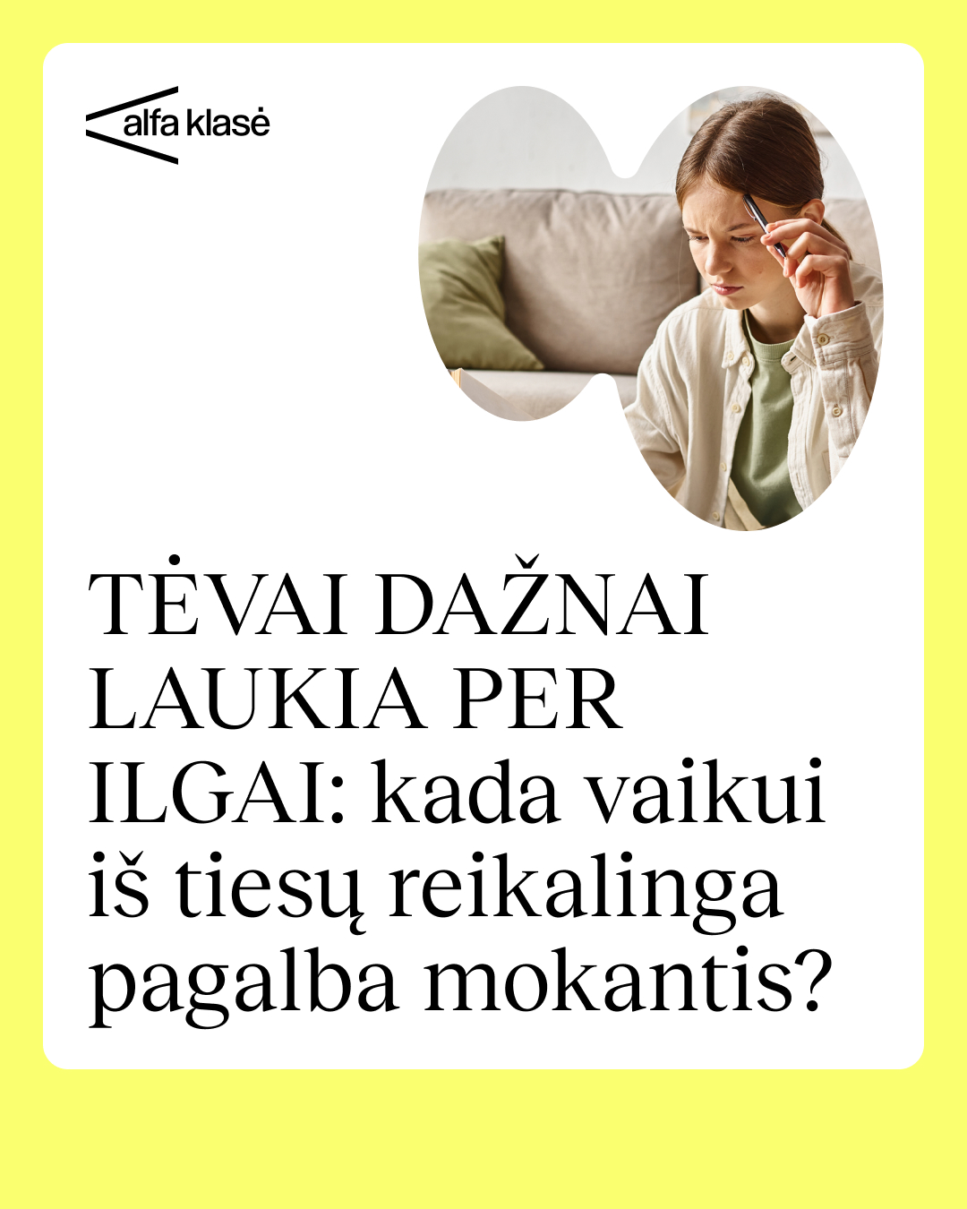 Alfa Klasė Facebook ad