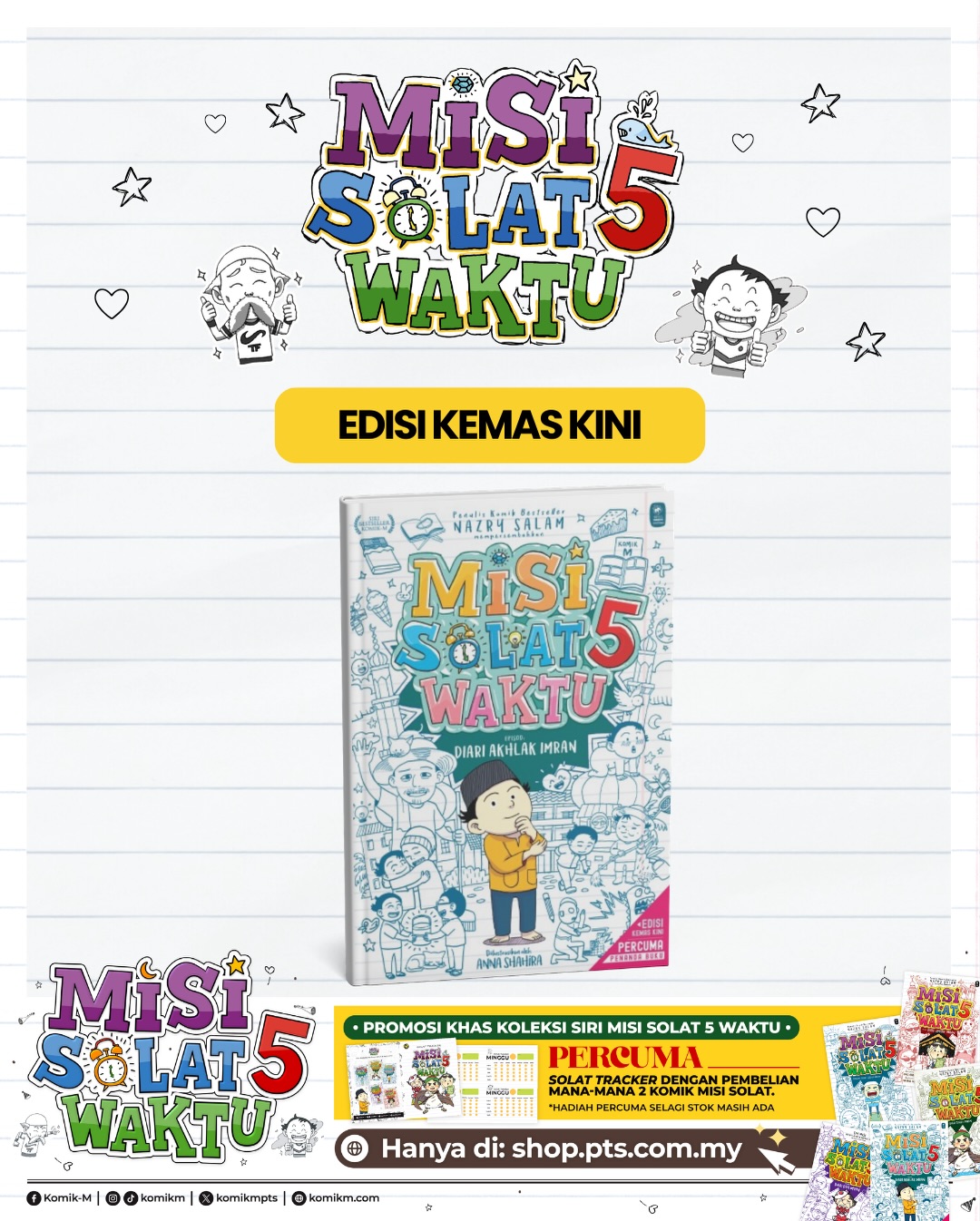 Komik-M Facebook ad: MISI SOLAT 5 WAKTU, EDISI KEMAS KINI!