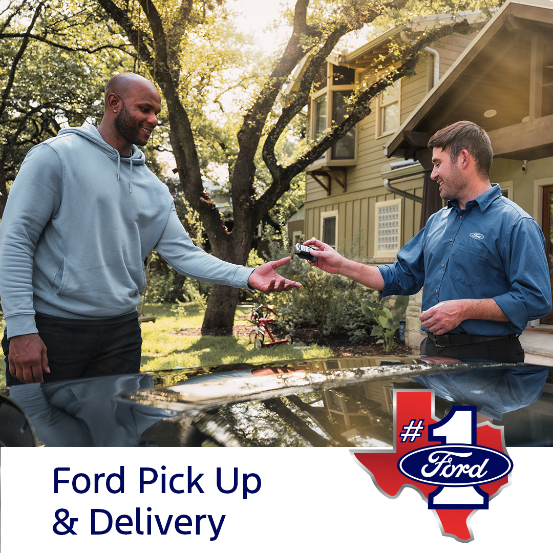 Houston Area Ford Dealers Facebook ad: Ford Pickup and Delivery