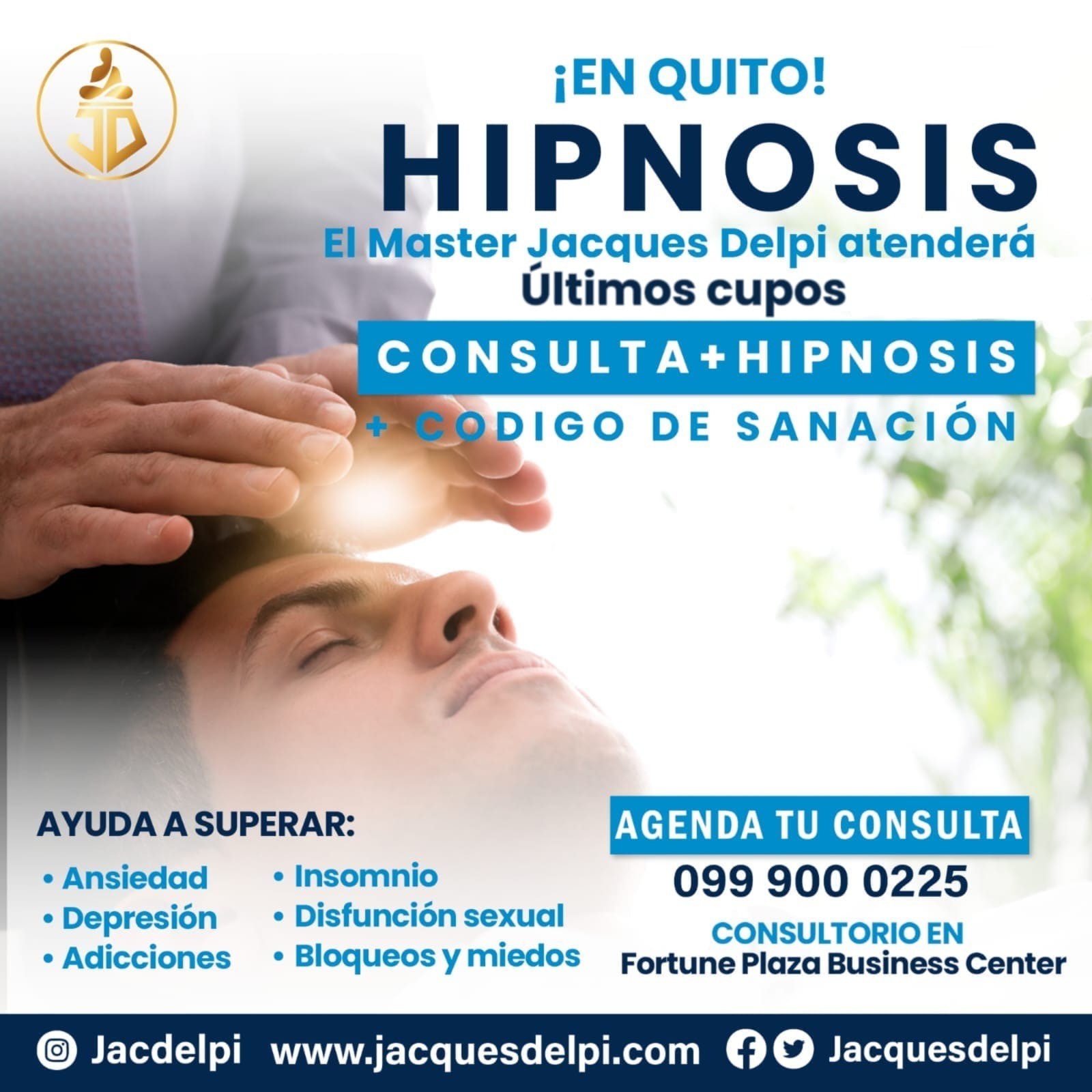 Jacques Delpi Psicoterapeuta Facebook ad: Contáctanos