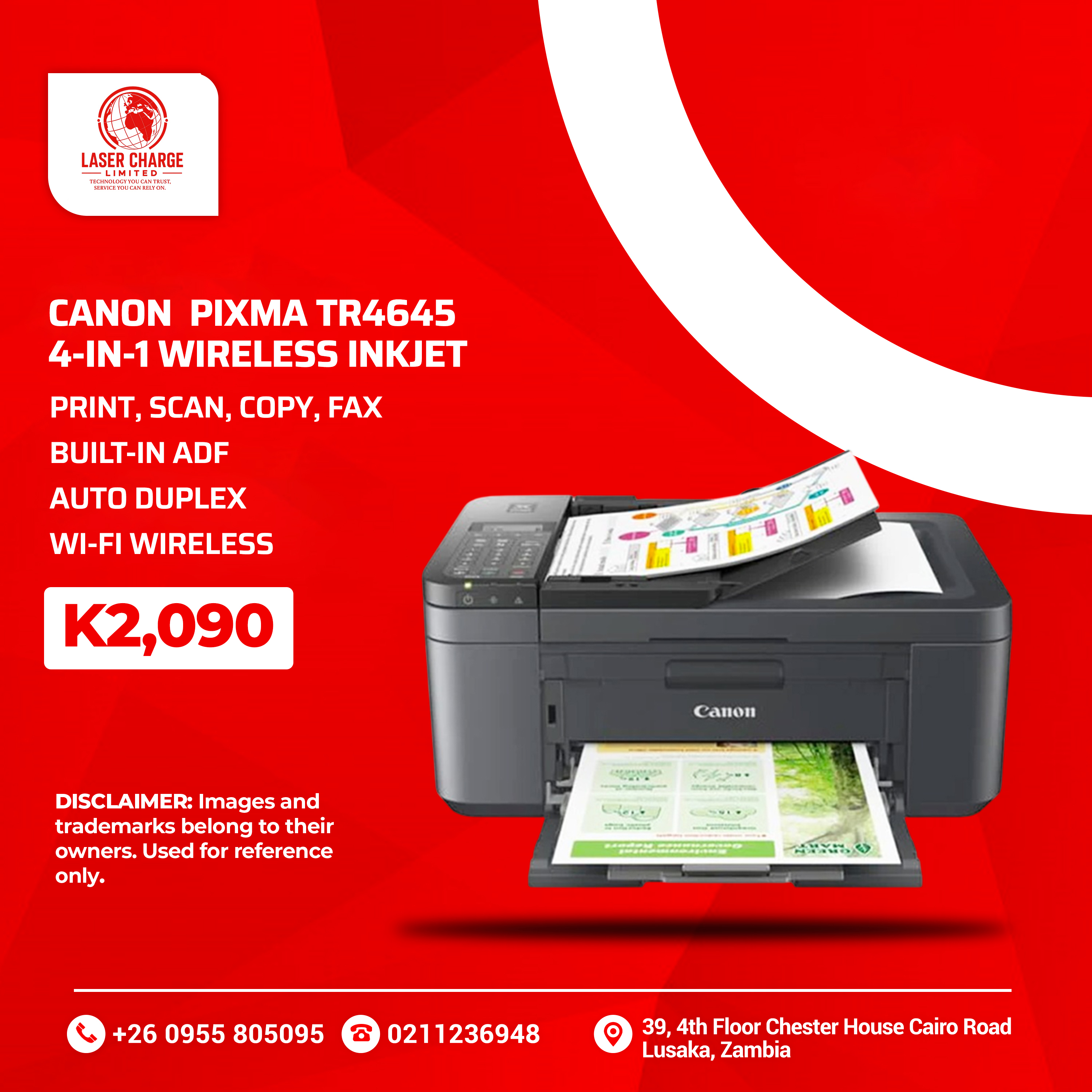 Laser Charge Limited Facebook ad: Smart All-in-One with Duplex & ADF