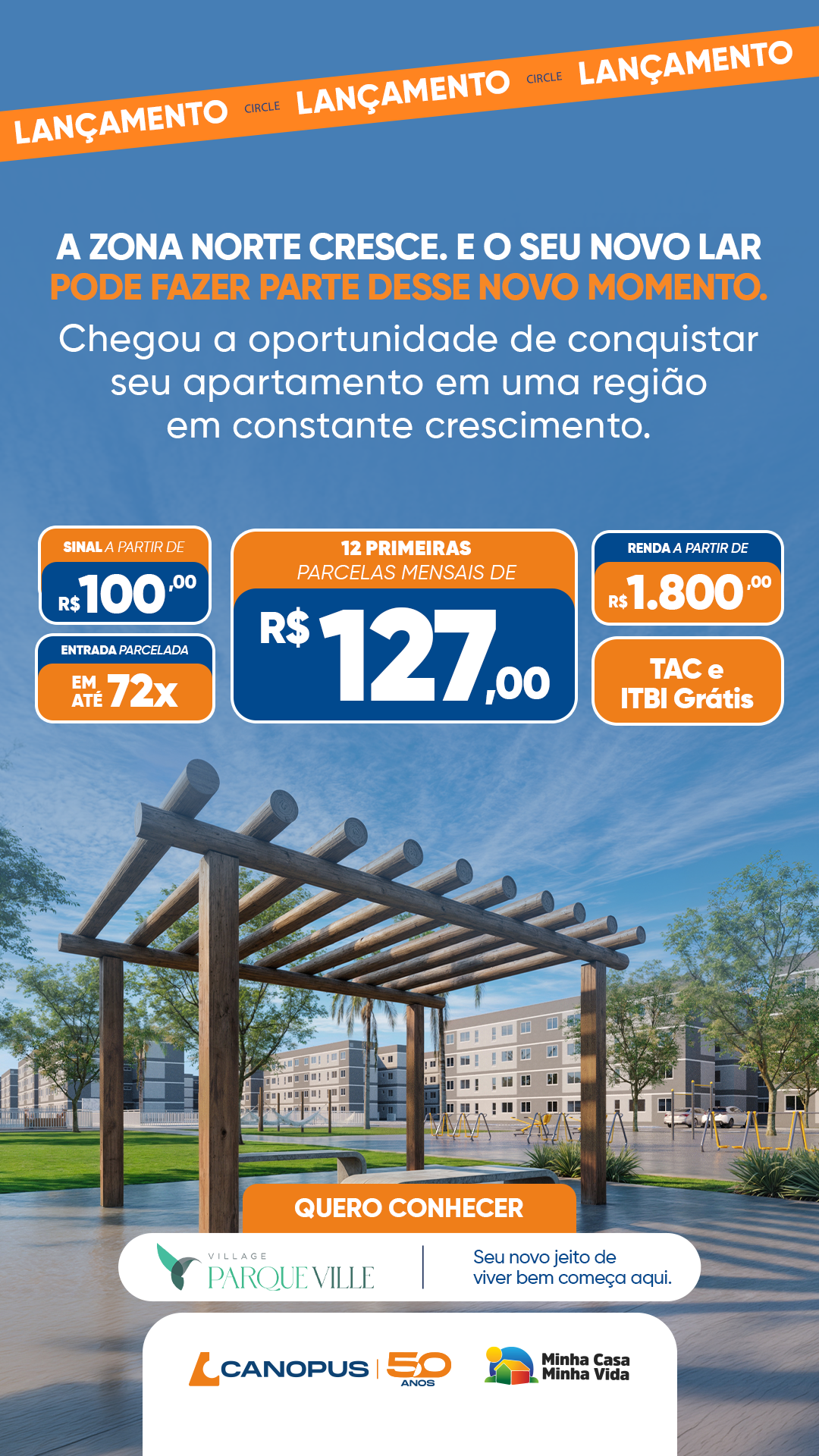 Canopus Construções Facebook ad from Aug 15, 2026