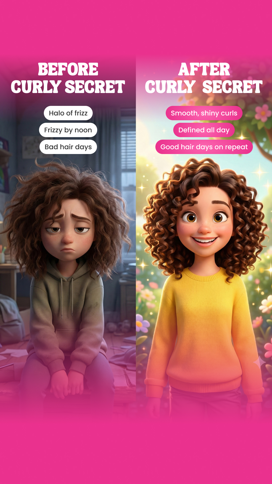 Curly Secret Facebook ad