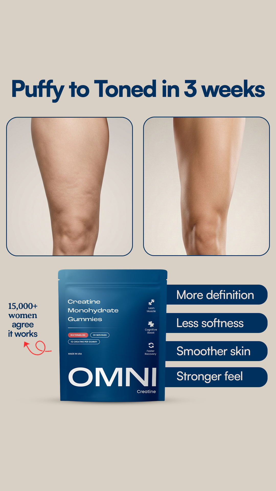 Omni Creatine Facebook ad
