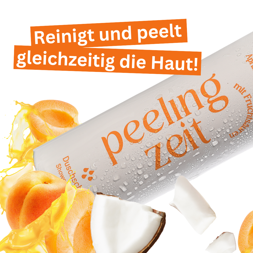 MeDusch Duschschäume Facebook ad: Verwöhne Deine Haut mit Peelingzeit