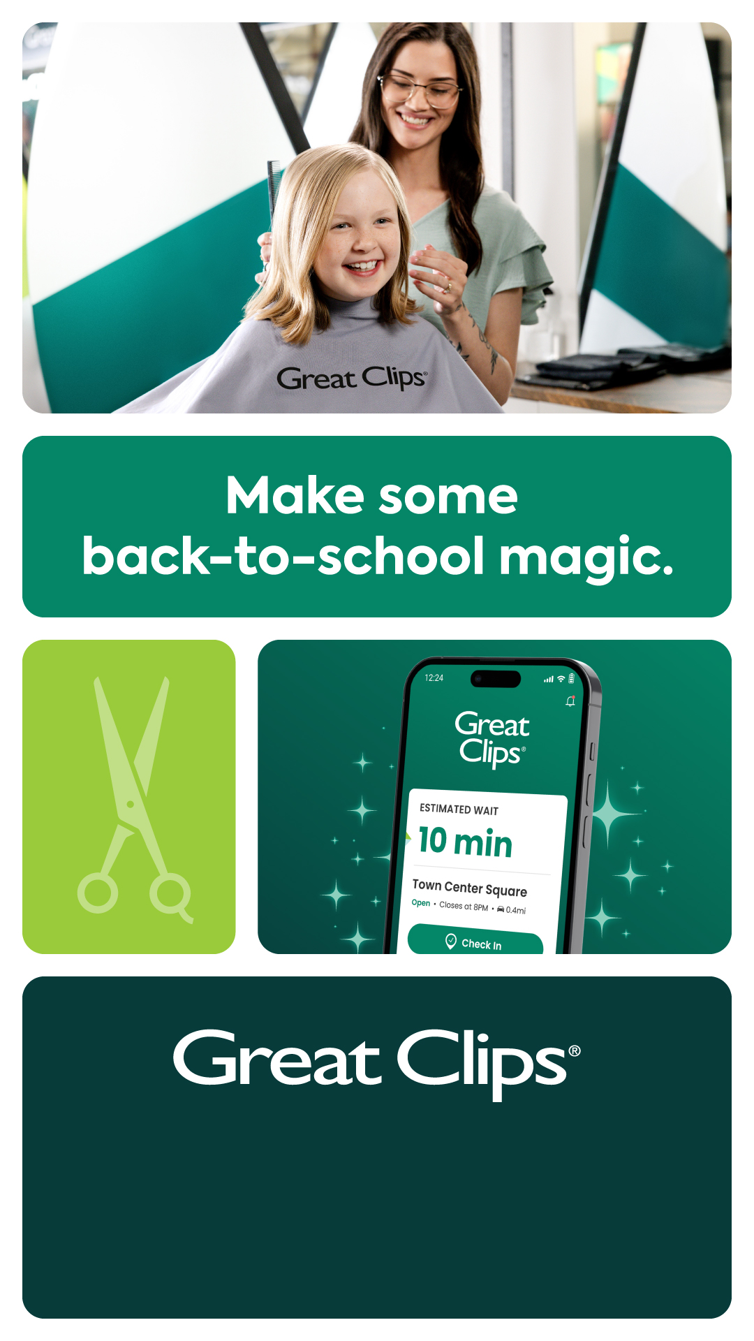Great Clips Facebook ad from Jul 27, 2026