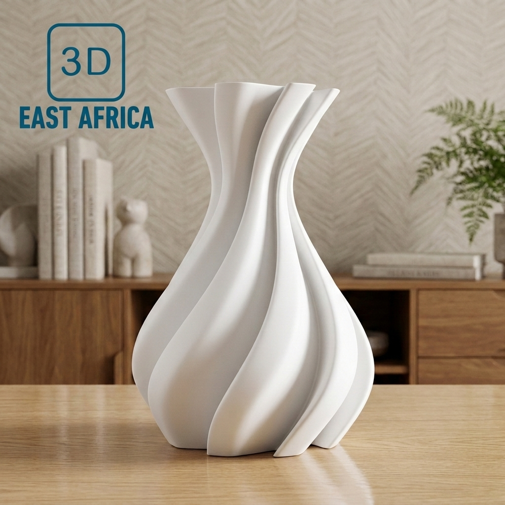 3D East Africa Facebook ad: 3D Printed Lyra Vase | Ksh 2,300 | Limited Edition