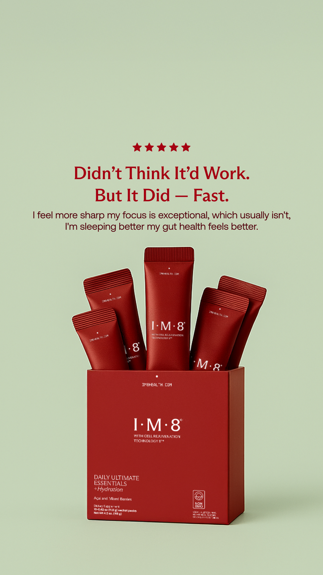 IM8 Health Facebook ad