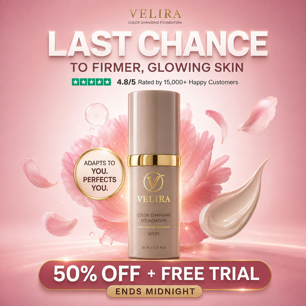 Korean Beauty Journal Facebook ad: 50% OFF Ends Tonight
