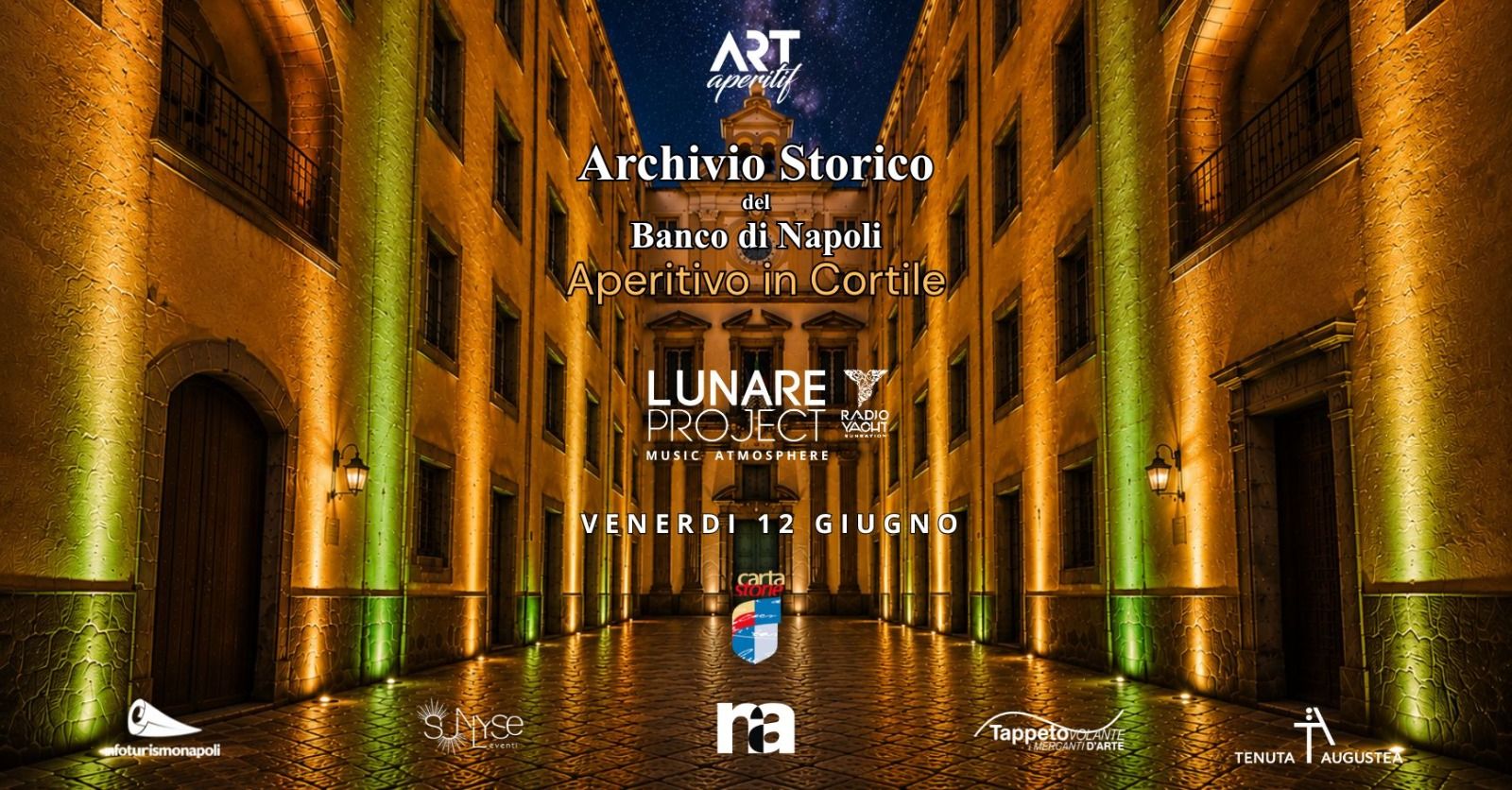 Art Aperitif Facebook ad: Aperitivo all'Archivio Storico del Banco di Napoli