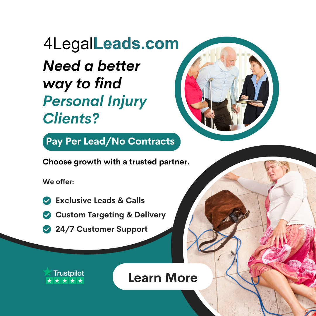 4LegalLeads.com: Leads for Law Firms & Selling Legal Plans Facebook ad