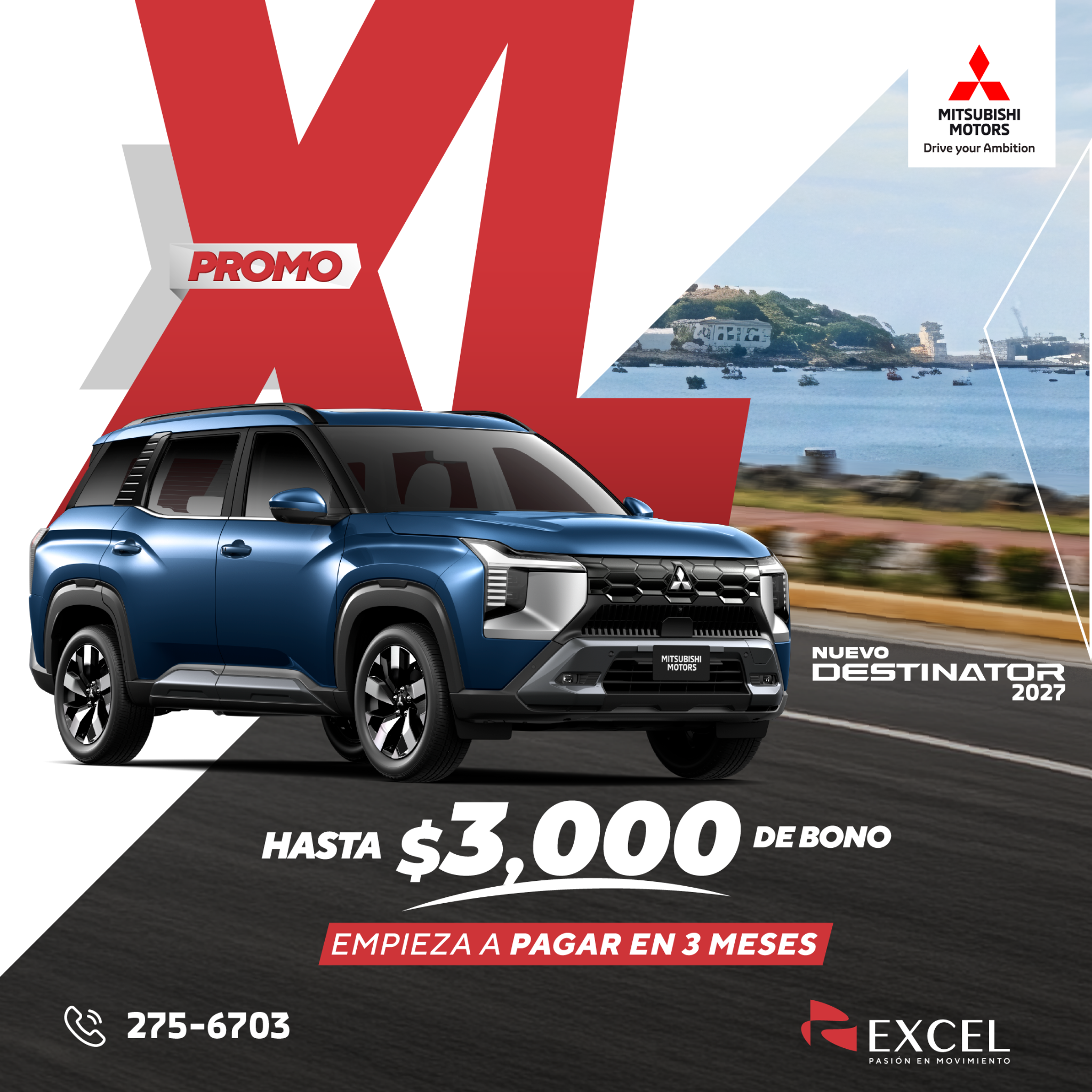 Mitsubishi Motors Panamá Facebook ad from May 5, 2026