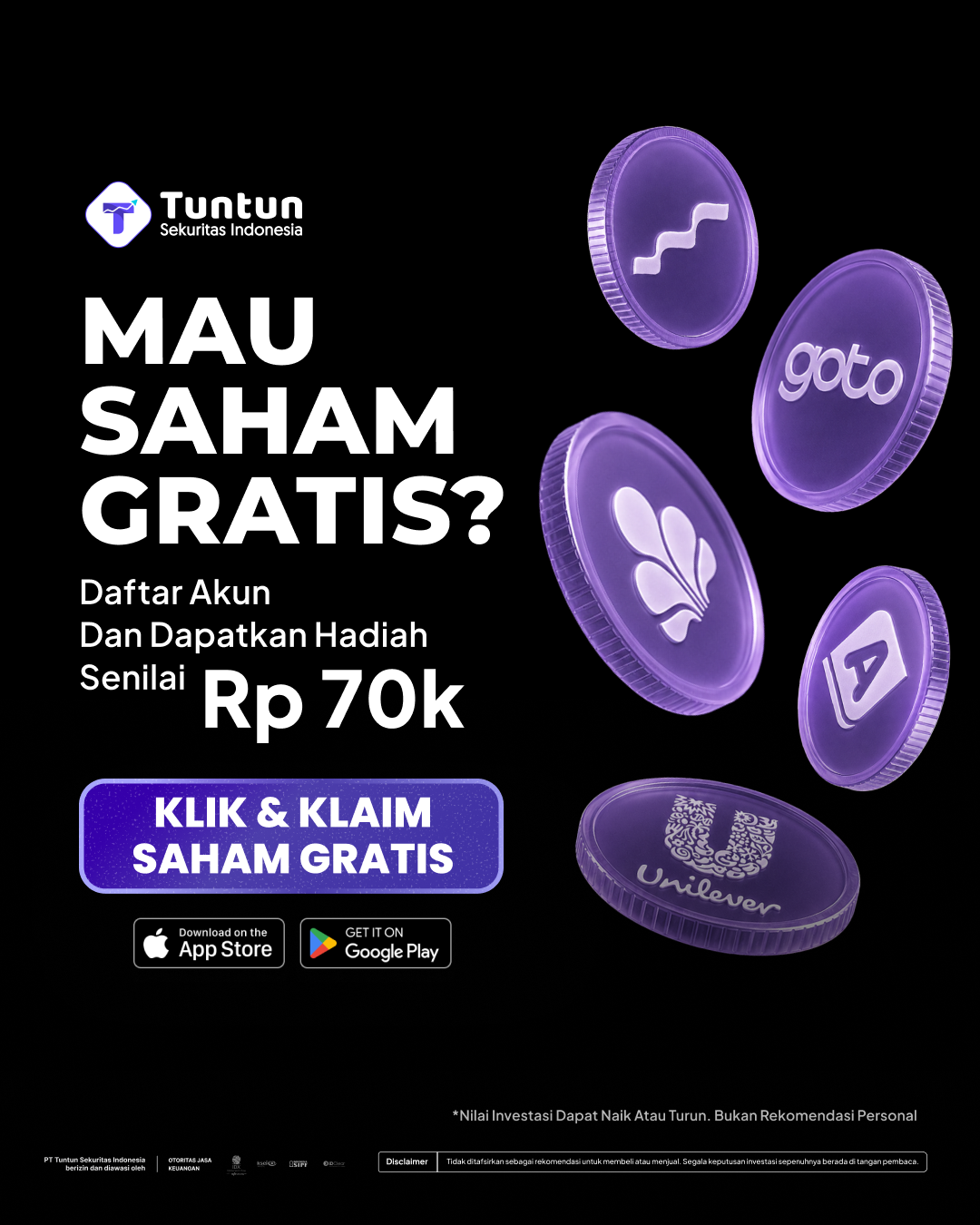 Tuntun Sekuritas Indonesia Facebook ad from Jun 30, 2026