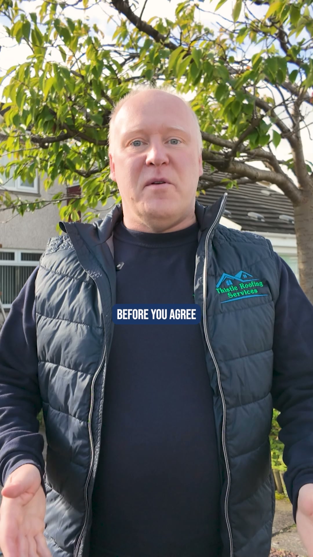 Thistle Roofing Facebook ad: INSTANT ONLINE QUOTE IN 20 SECS!
