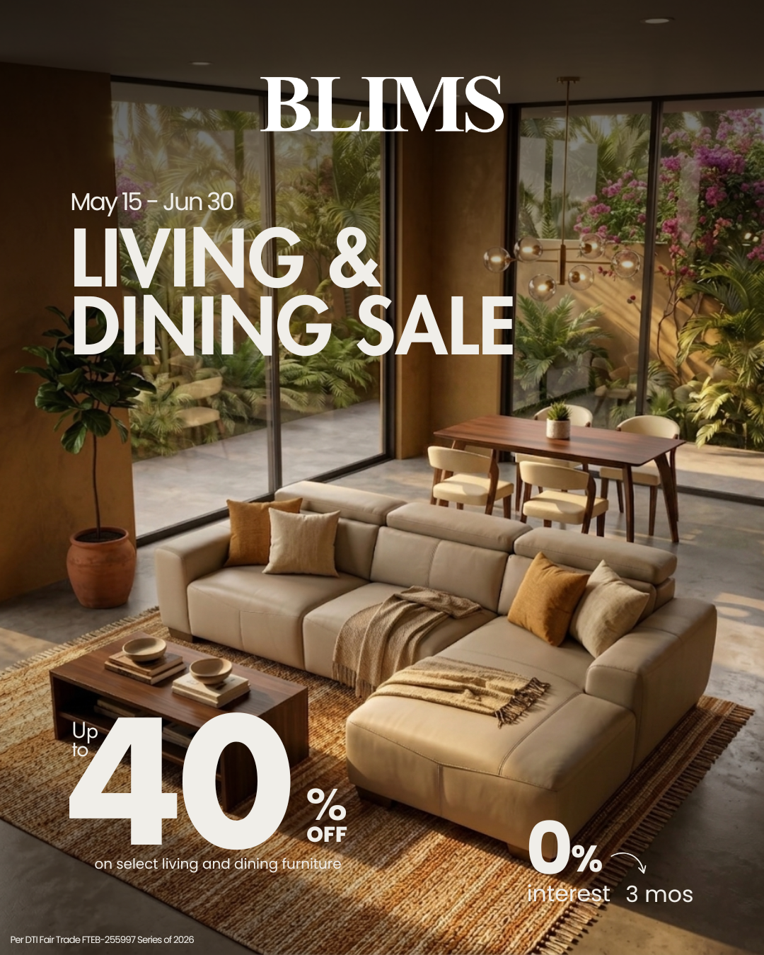 BLIMS Fine Furniture Facebook ad