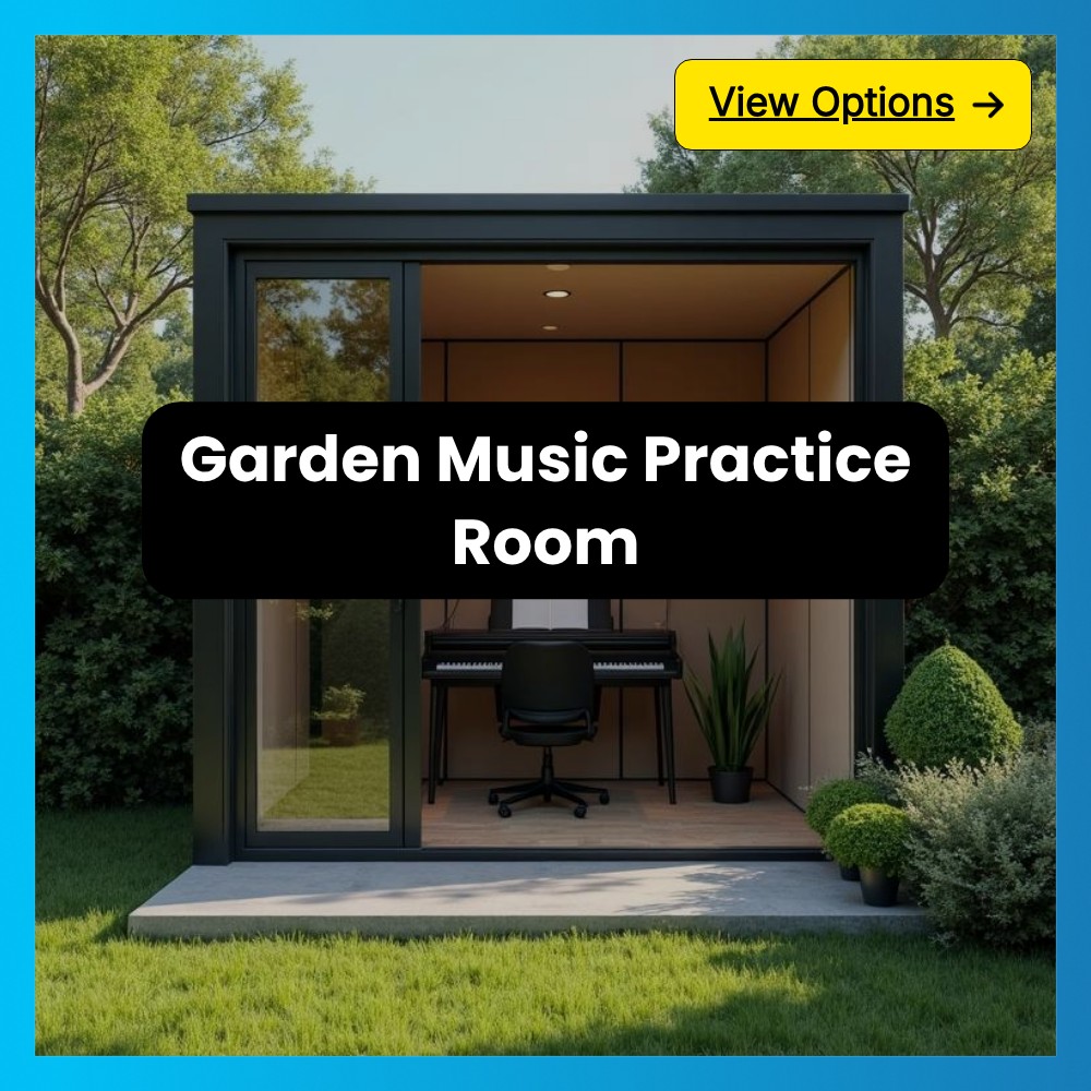 QuickSearches Elevate Facebook ad: Garden Music Practice Room.