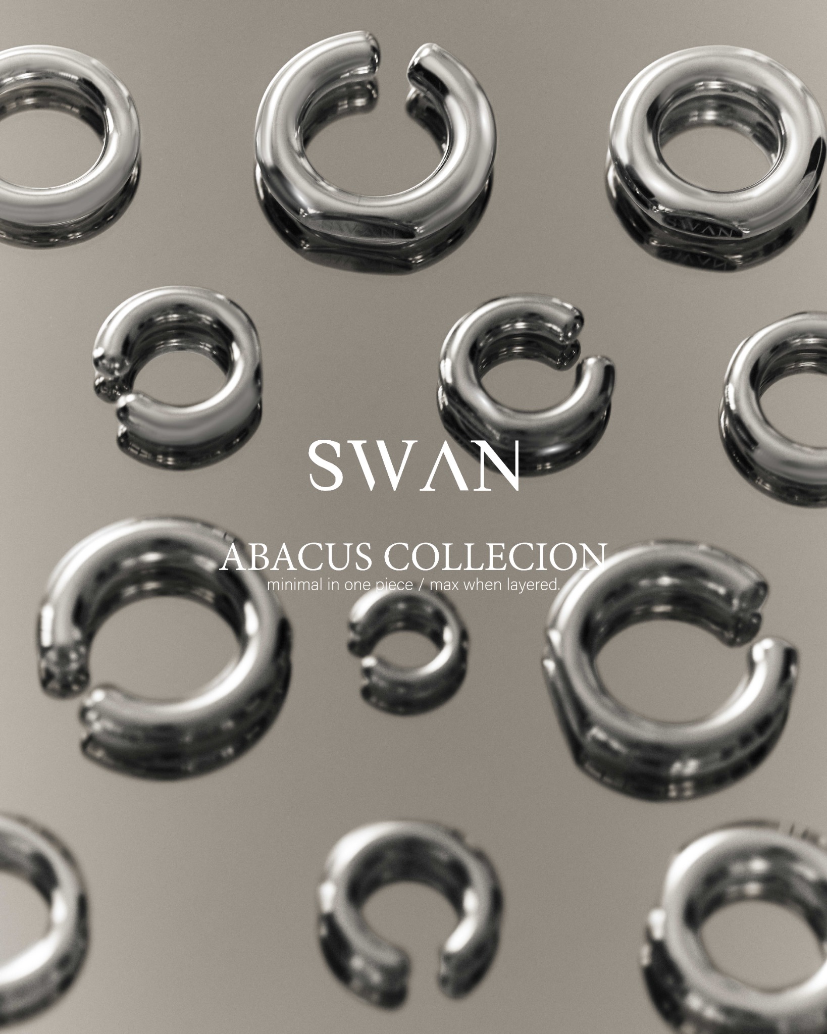 SWAN Jewelry Facebook ad: Discover our iconic accessories.